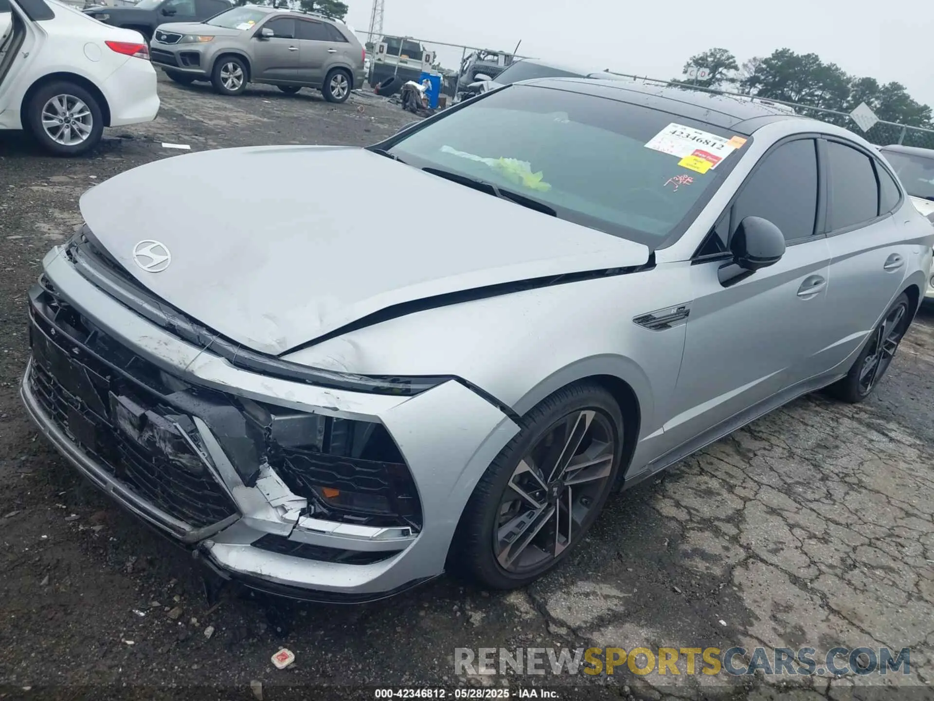 2 fotografías del automóvil dañado KMHL54JC8RA374003 HYUNDAI SONATA 2024