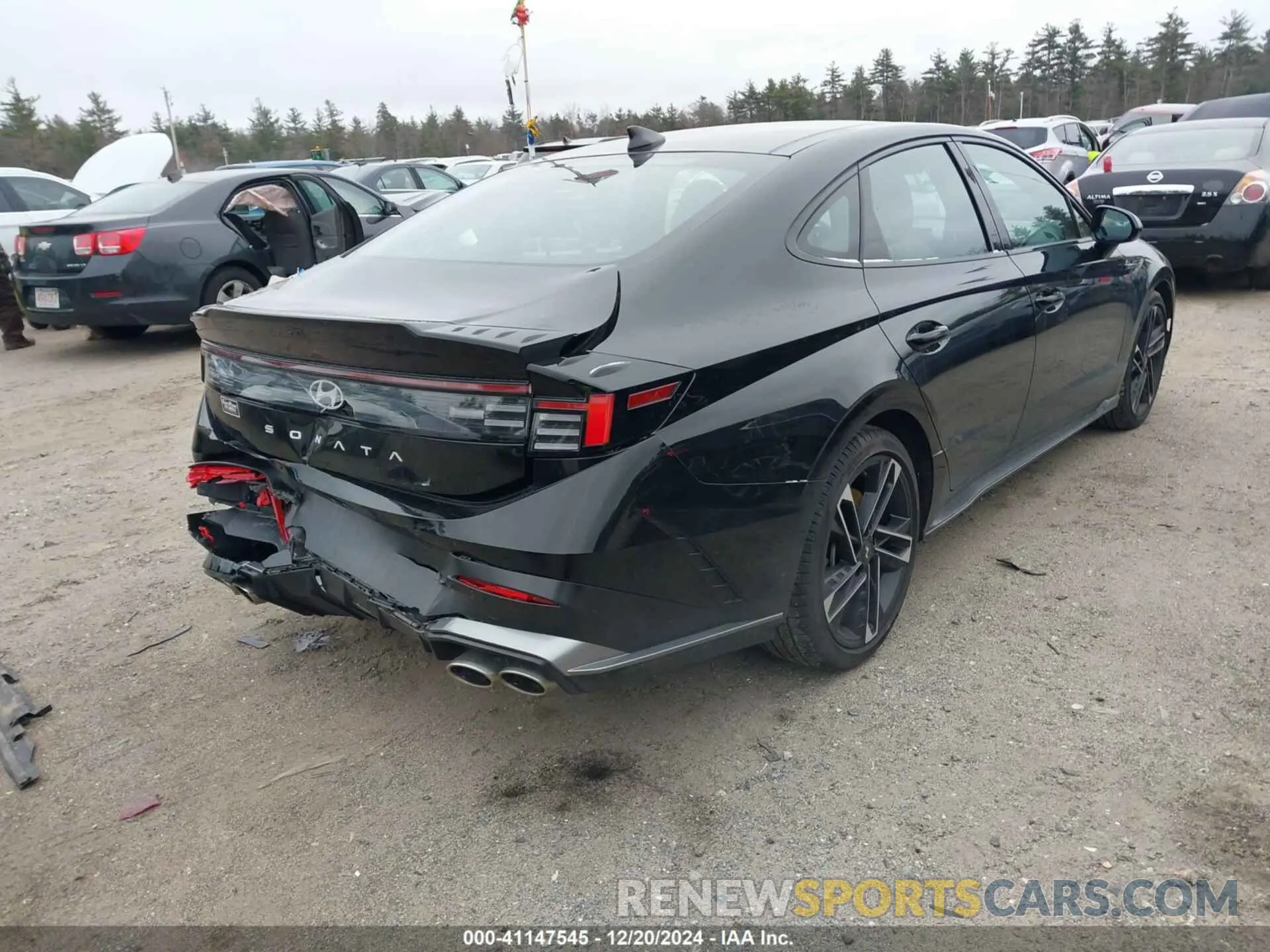 4 fotografías del automóvil dañado KMHL54JCXRA386461 HYUNDAI SONATA 2024