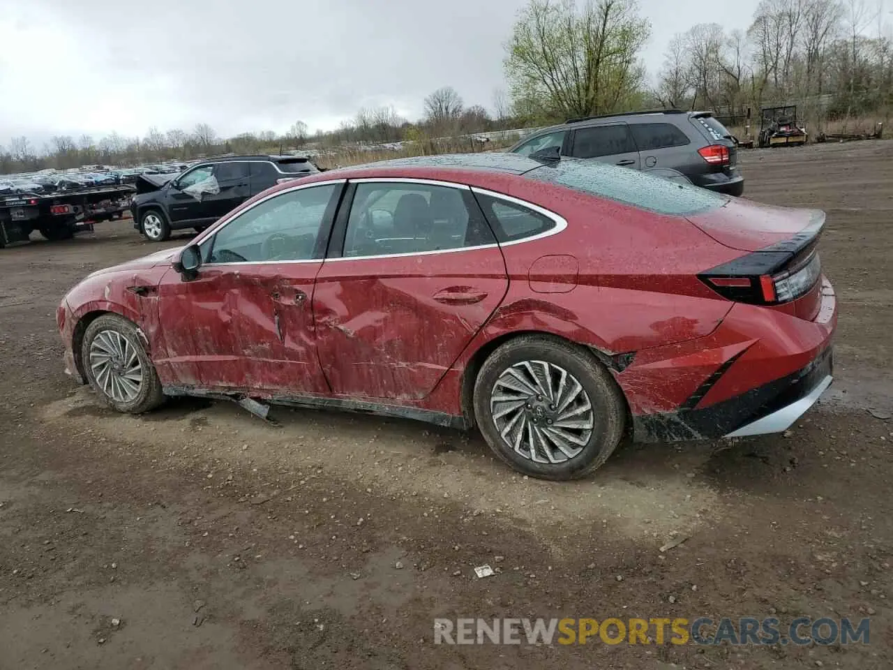 2 fotografías del automóvil dañado KMHL54JJ3RA092091 HYUNDAI SONATA 2024