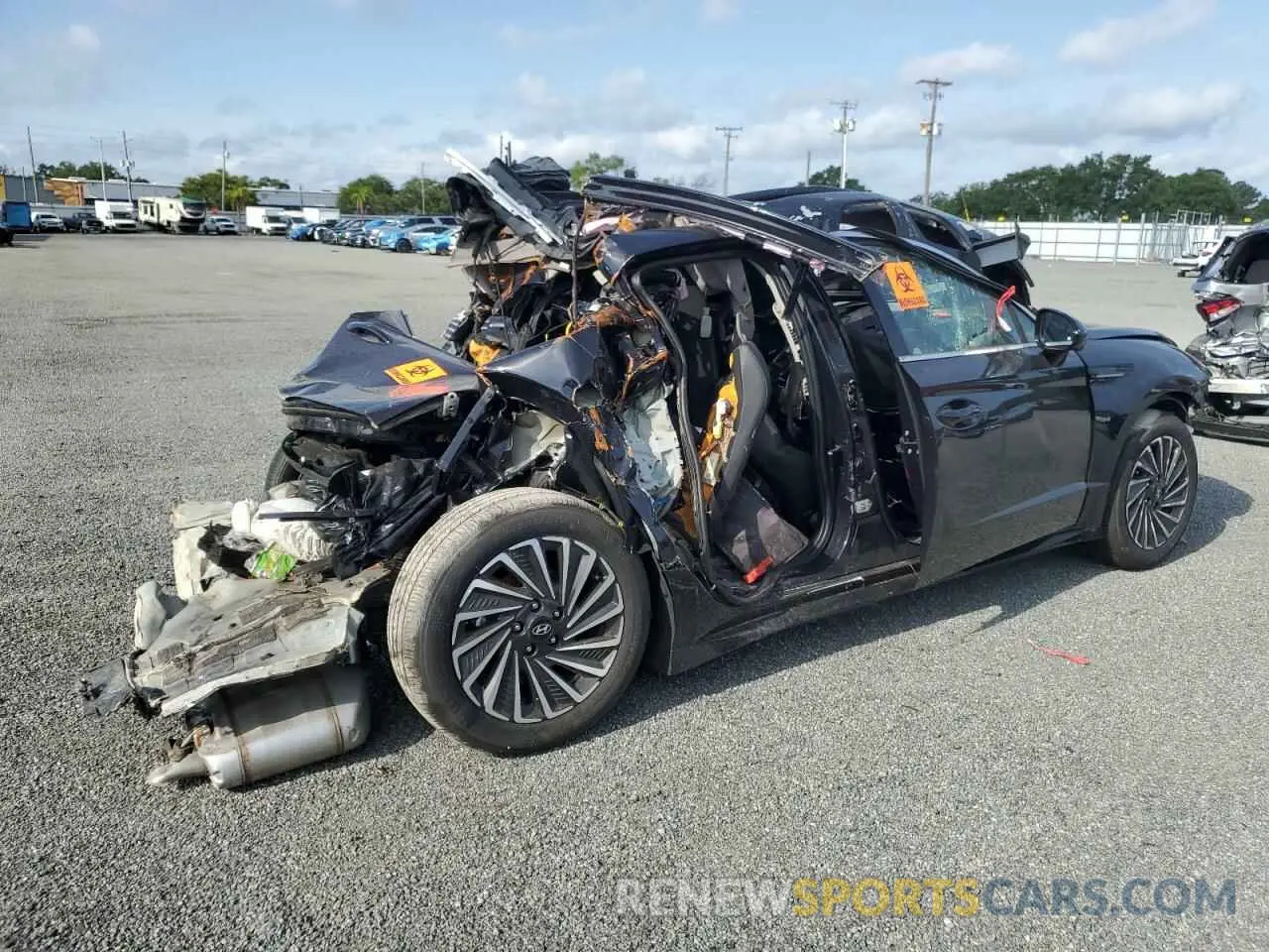 3 fotografías del automóvil dañado KMHL54JJ5RA101129 HYUNDAI SONATA 2024
