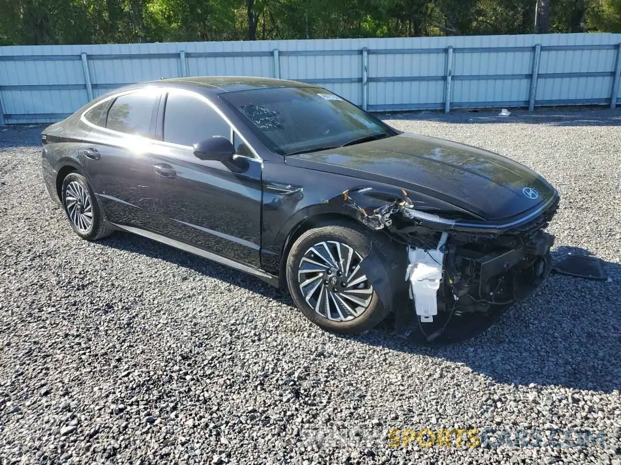 4 fotografías del automóvil dañado KMHL54JJ8RA086240 HYUNDAI SONATA 2024
