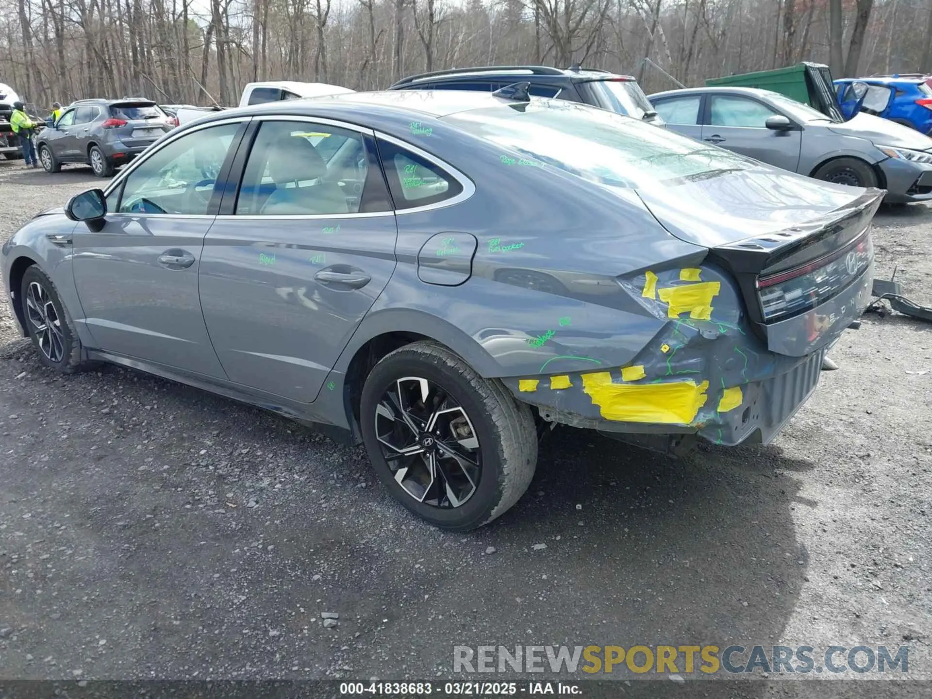 3 fotografías del automóvil dañado KMHL64JA0RA356123 HYUNDAI SONATA 2024