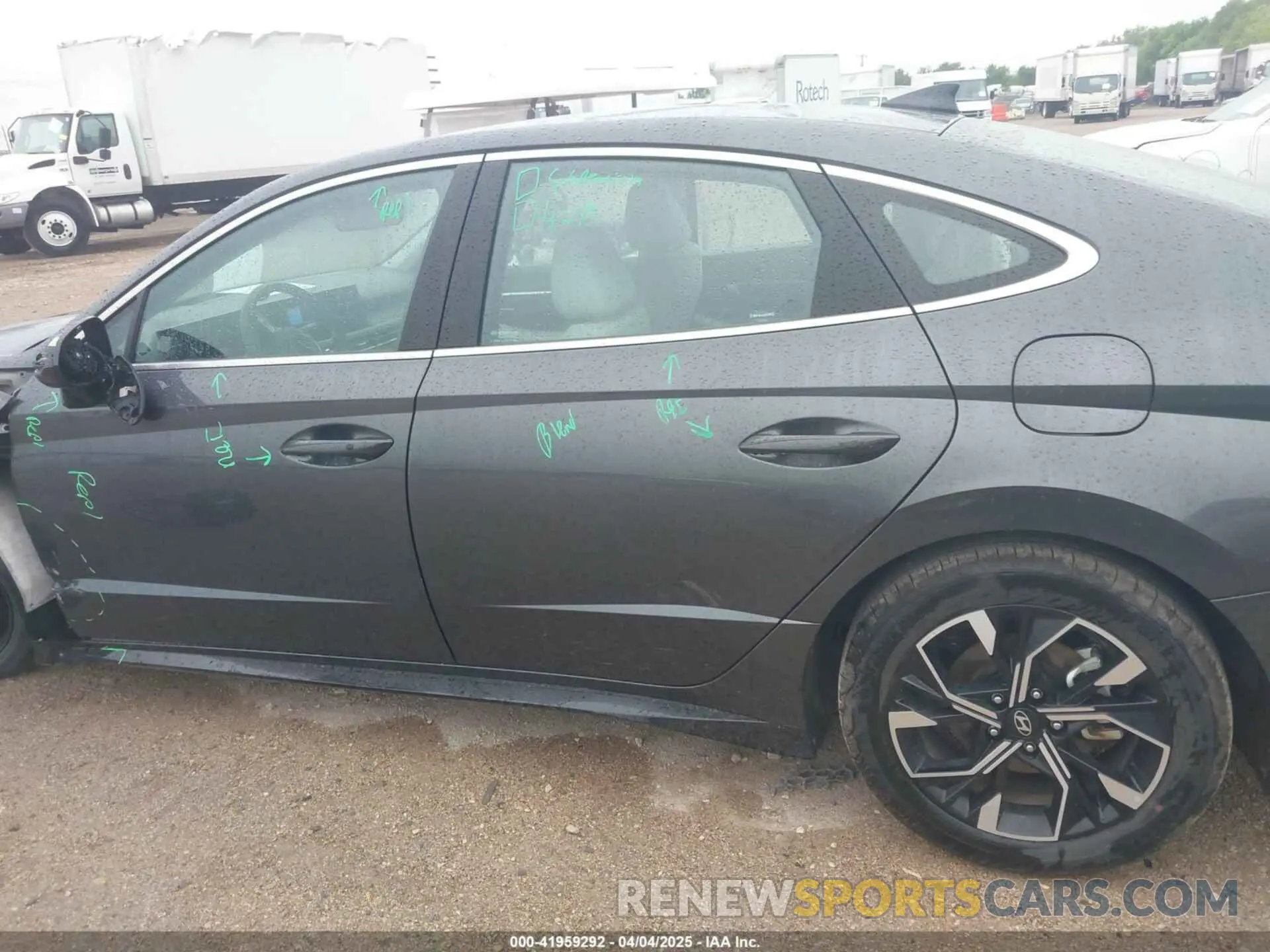 14 fotografías del automóvil dañado KMHL64JA0RA386903 HYUNDAI SONATA 2024