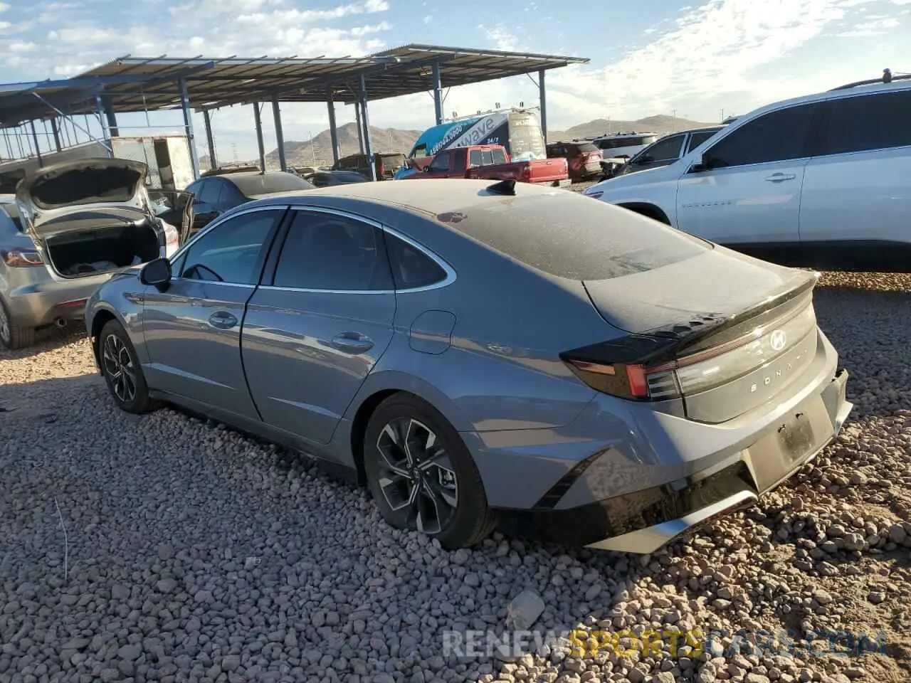 2 fotografías del automóvil dañado KMHL64JA0RA390157 HYUNDAI SONATA 2024
