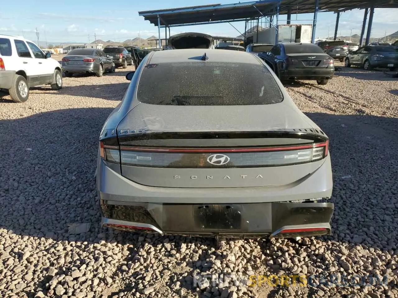 6 fotografías del automóvil dañado KMHL64JA0RA390157 HYUNDAI SONATA 2024