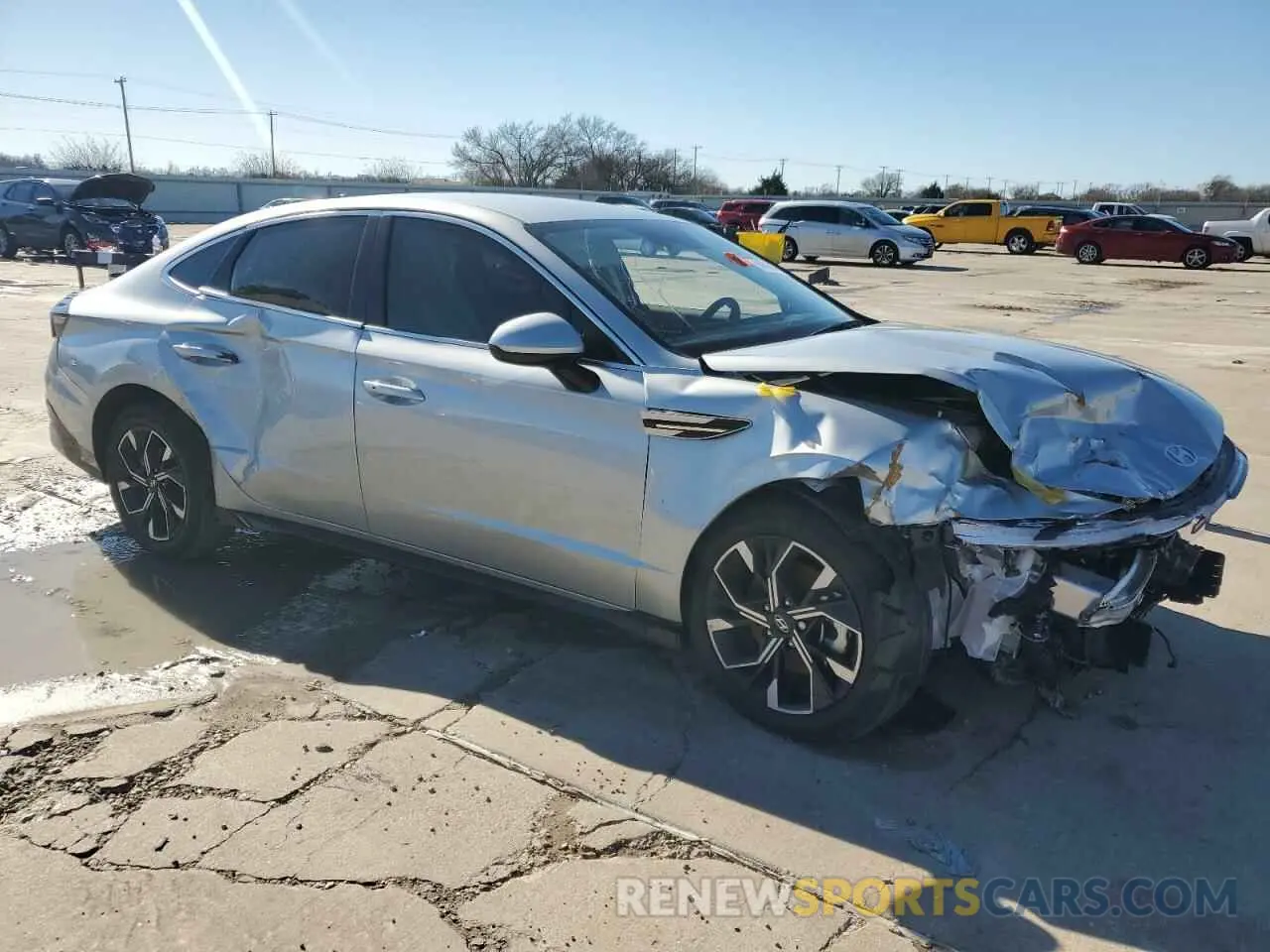 4 fotografías del automóvil dañado KMHL64JA0RA425151 HYUNDAI SONATA 2024