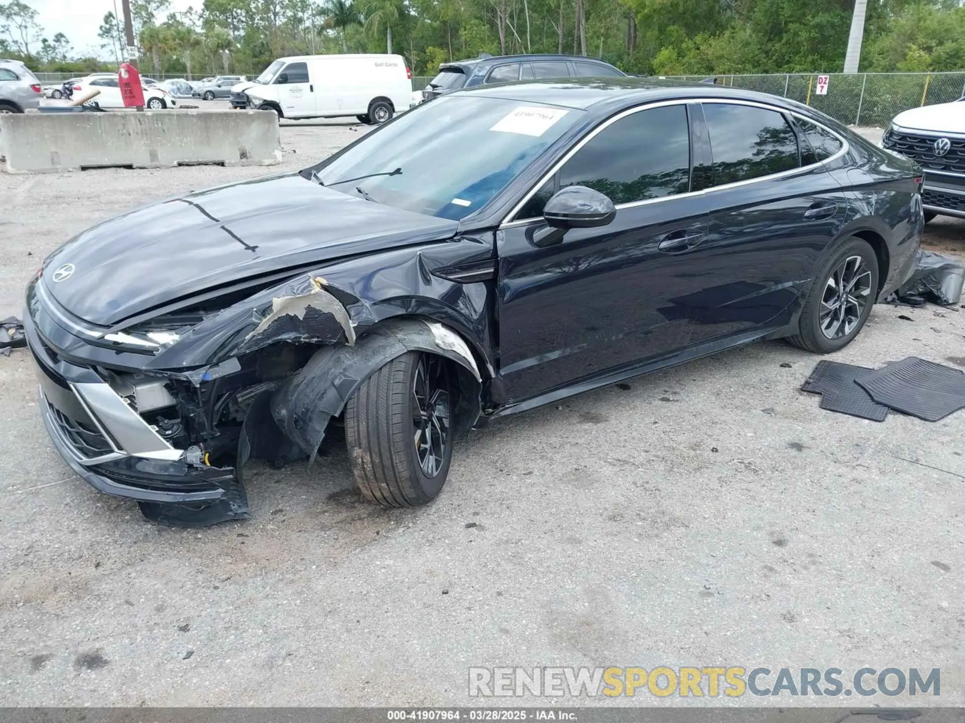 2 fotografías del automóvil dañado KMHL64JA1RA354932 HYUNDAI SONATA 2024