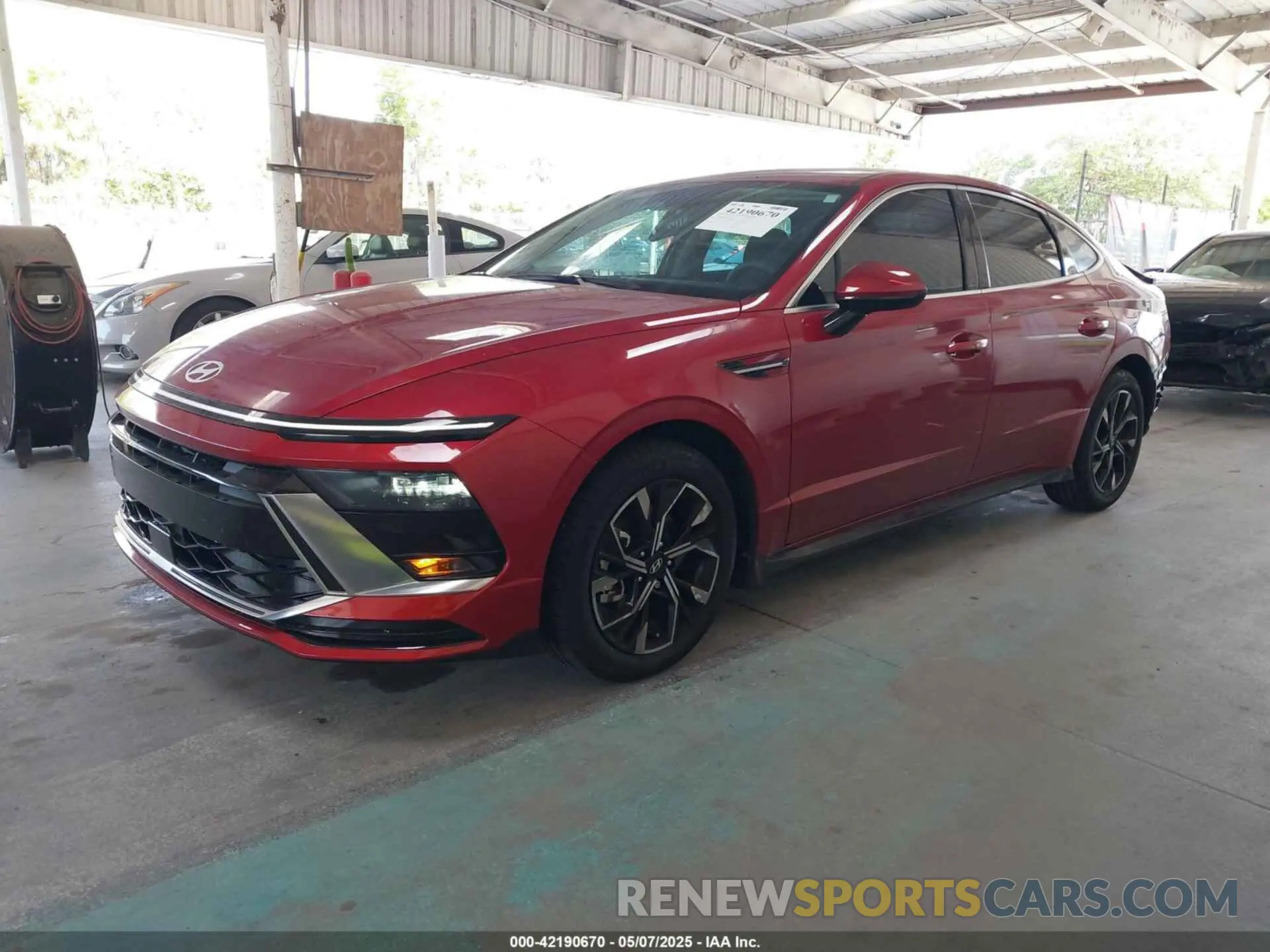 2 fotografías del automóvil dañado KMHL64JA2RA387325 HYUNDAI SONATA 2024