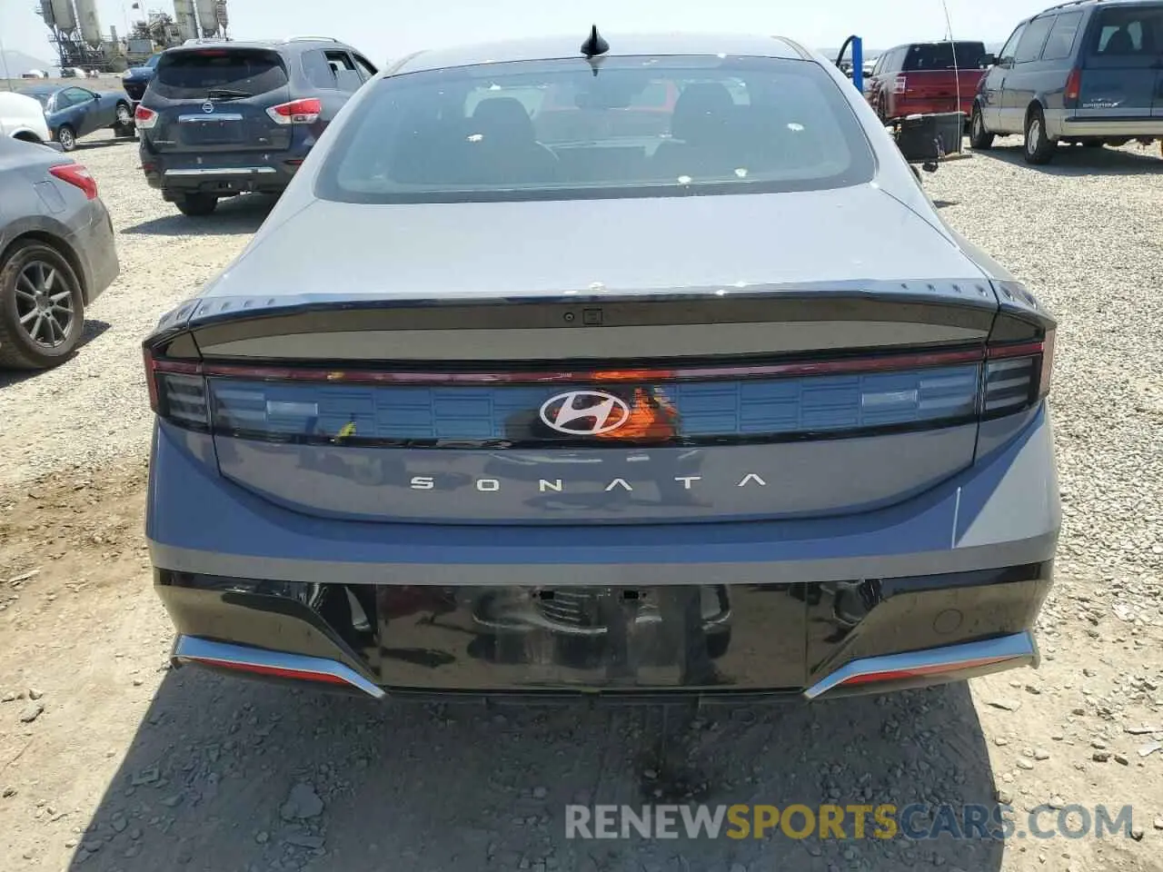 6 fotografías del automóvil dañado KMHL64JA3RA381971 HYUNDAI SONATA 2024