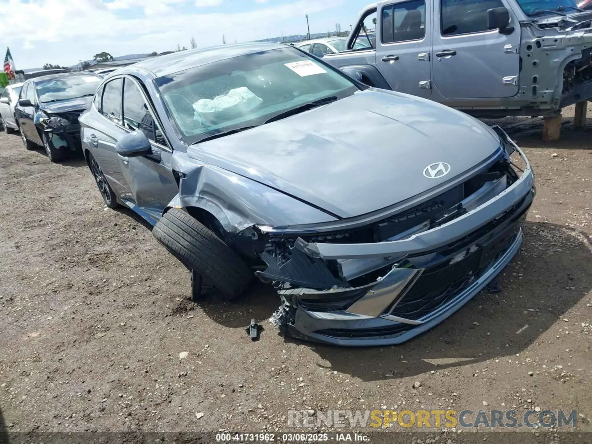 1 fotografías del automóvil dañado KMHL64JA3RA403449 HYUNDAI SONATA 2024