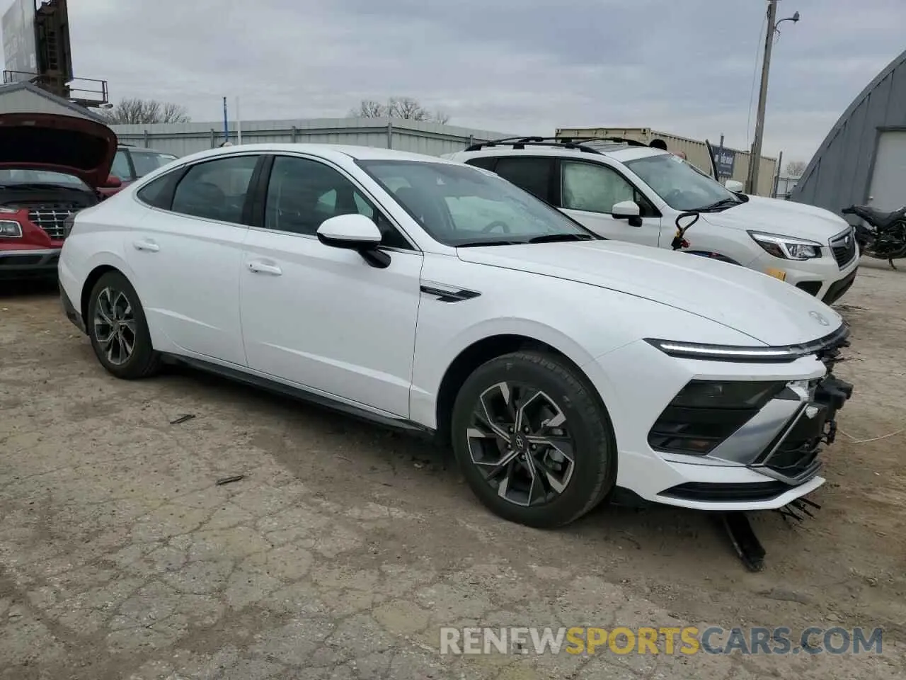 4 fotografías del automóvil dañado KMHL64JA5RA375301 HYUNDAI SONATA 2024