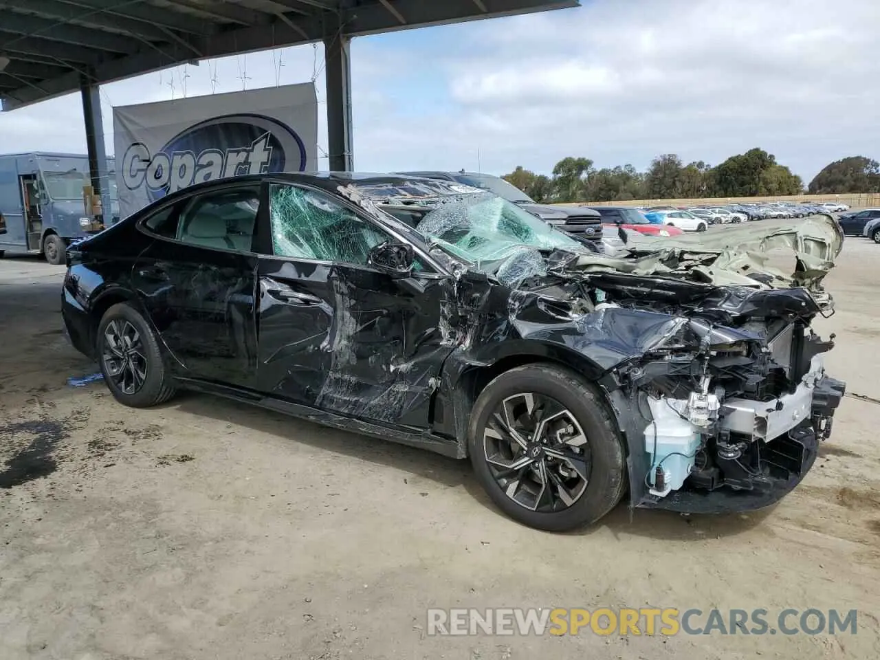 4 fotografías del automóvil dañado KMHL64JA5RA395788 HYUNDAI SONATA 2024