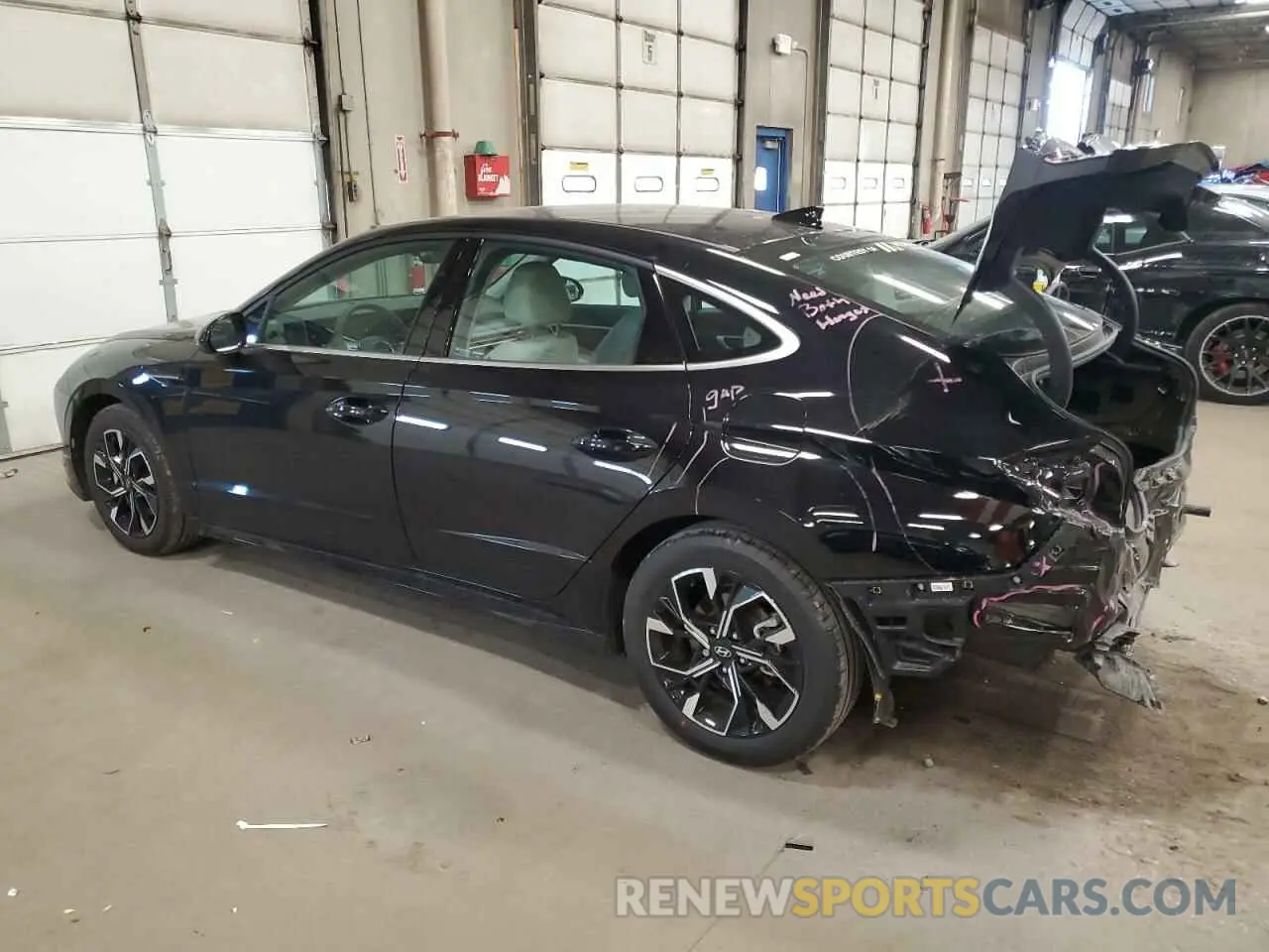 2 fotografías del automóvil dañado KMHL64JA5RA406000 HYUNDAI SONATA 2024