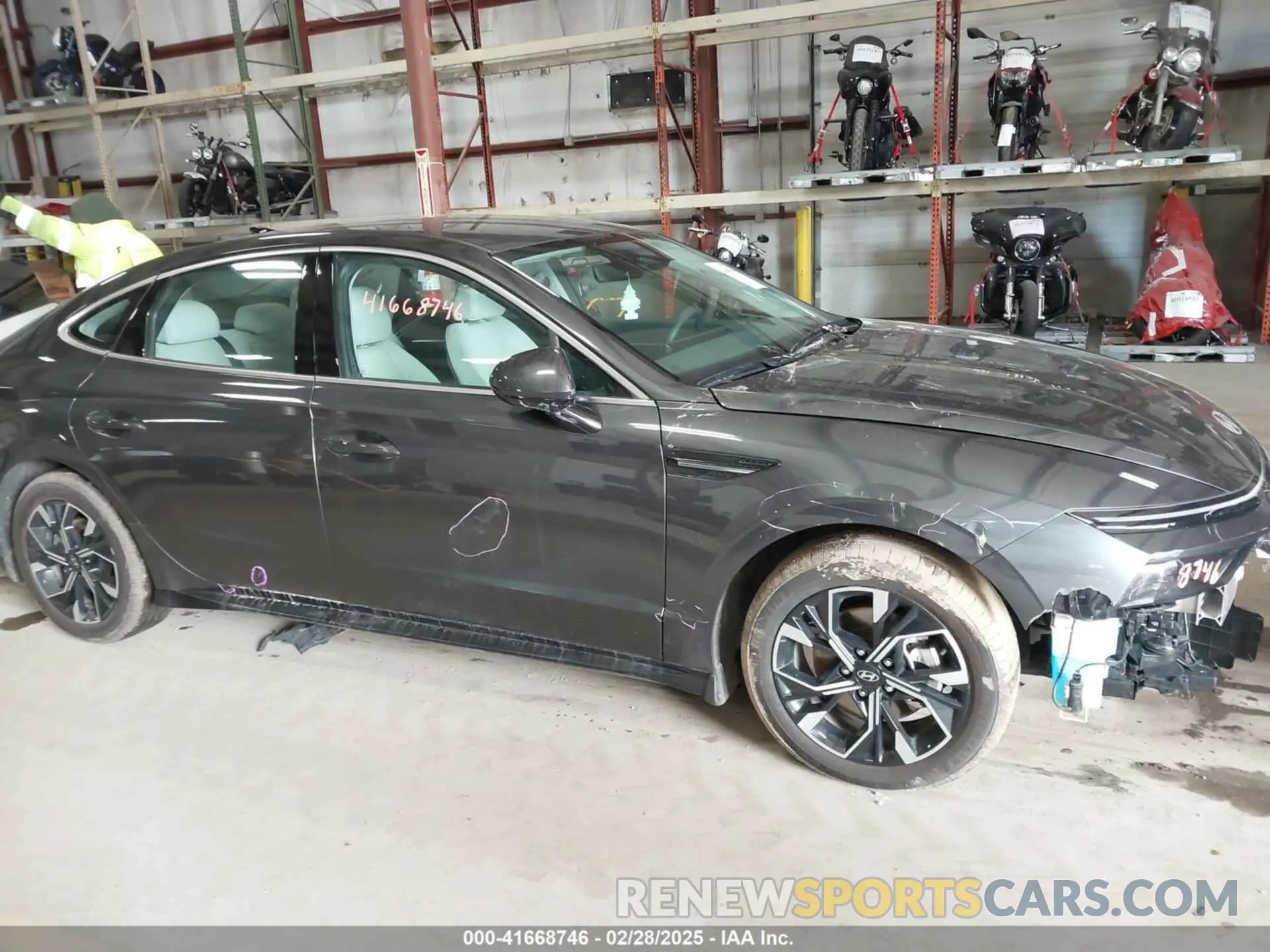13 fotografías del automóvil dañado KMHL64JA5RA410600 HYUNDAI SONATA 2024