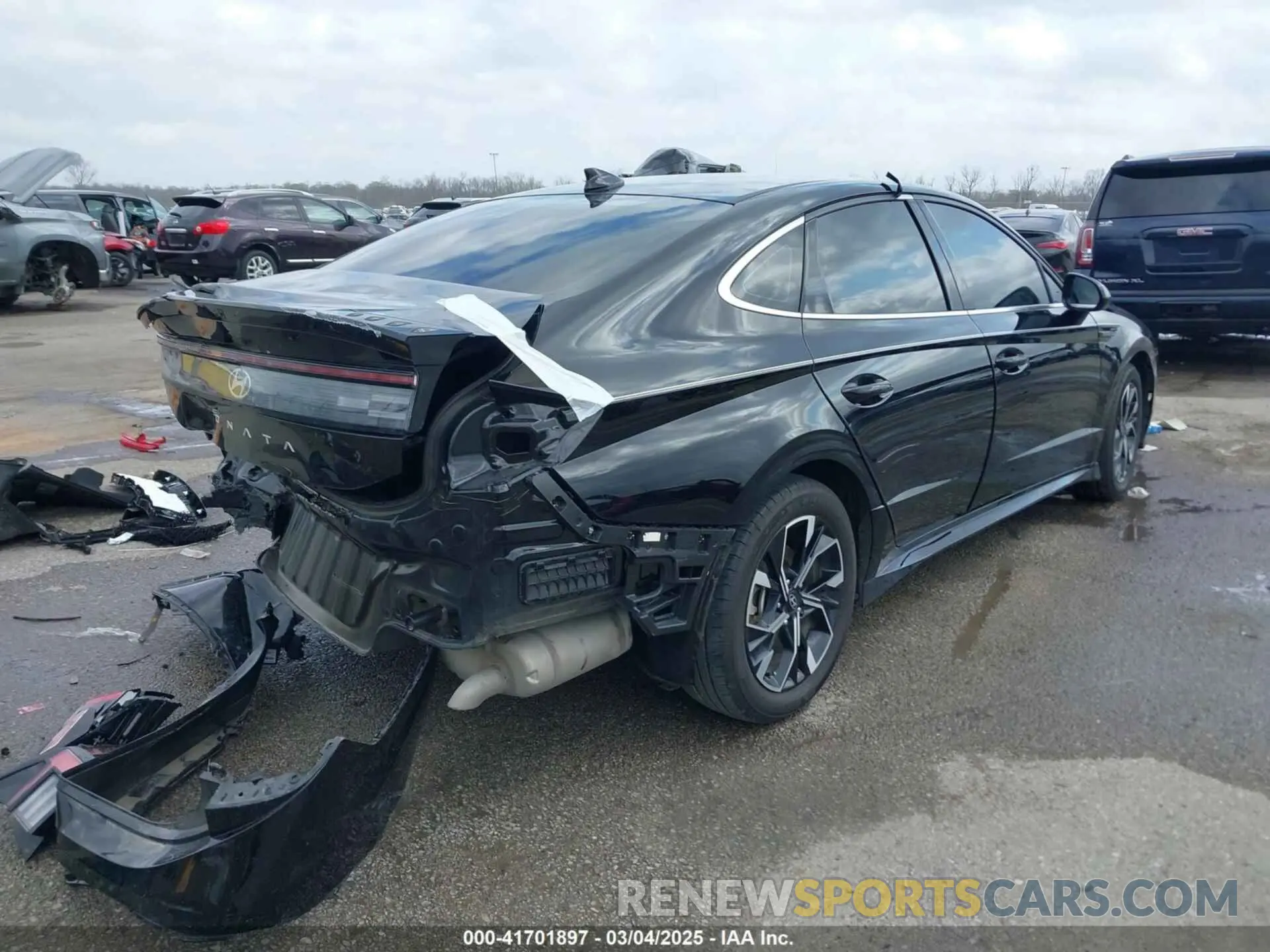 4 fotografías del automóvil dañado KMHL64JA7RA377986 HYUNDAI SONATA 2024