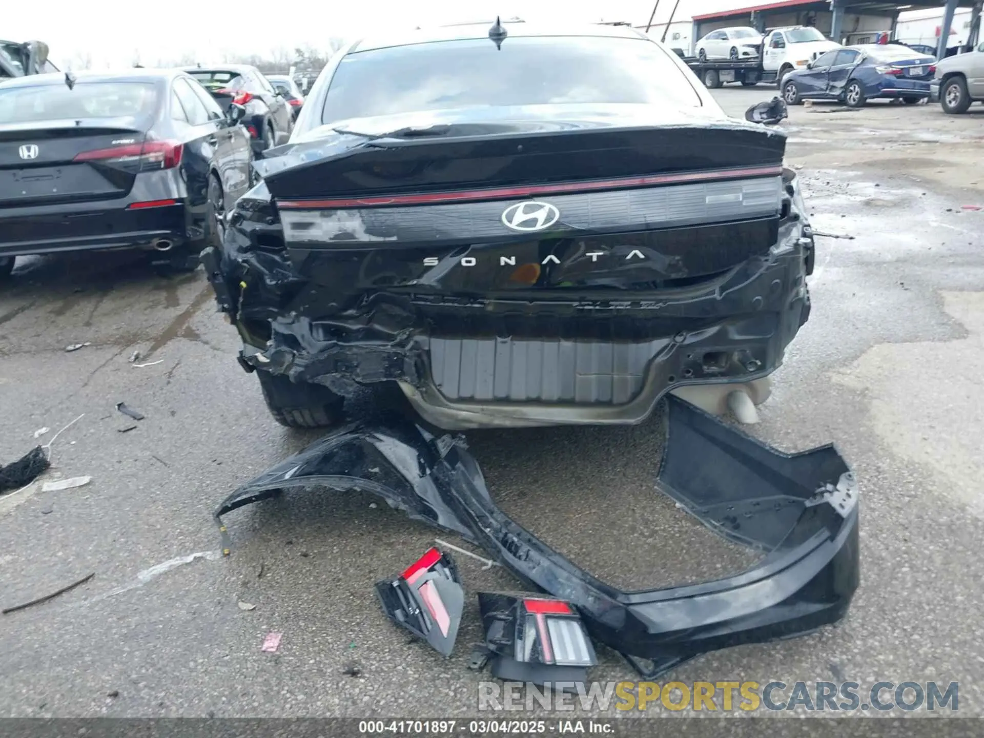 6 fotografías del automóvil dañado KMHL64JA7RA377986 HYUNDAI SONATA 2024