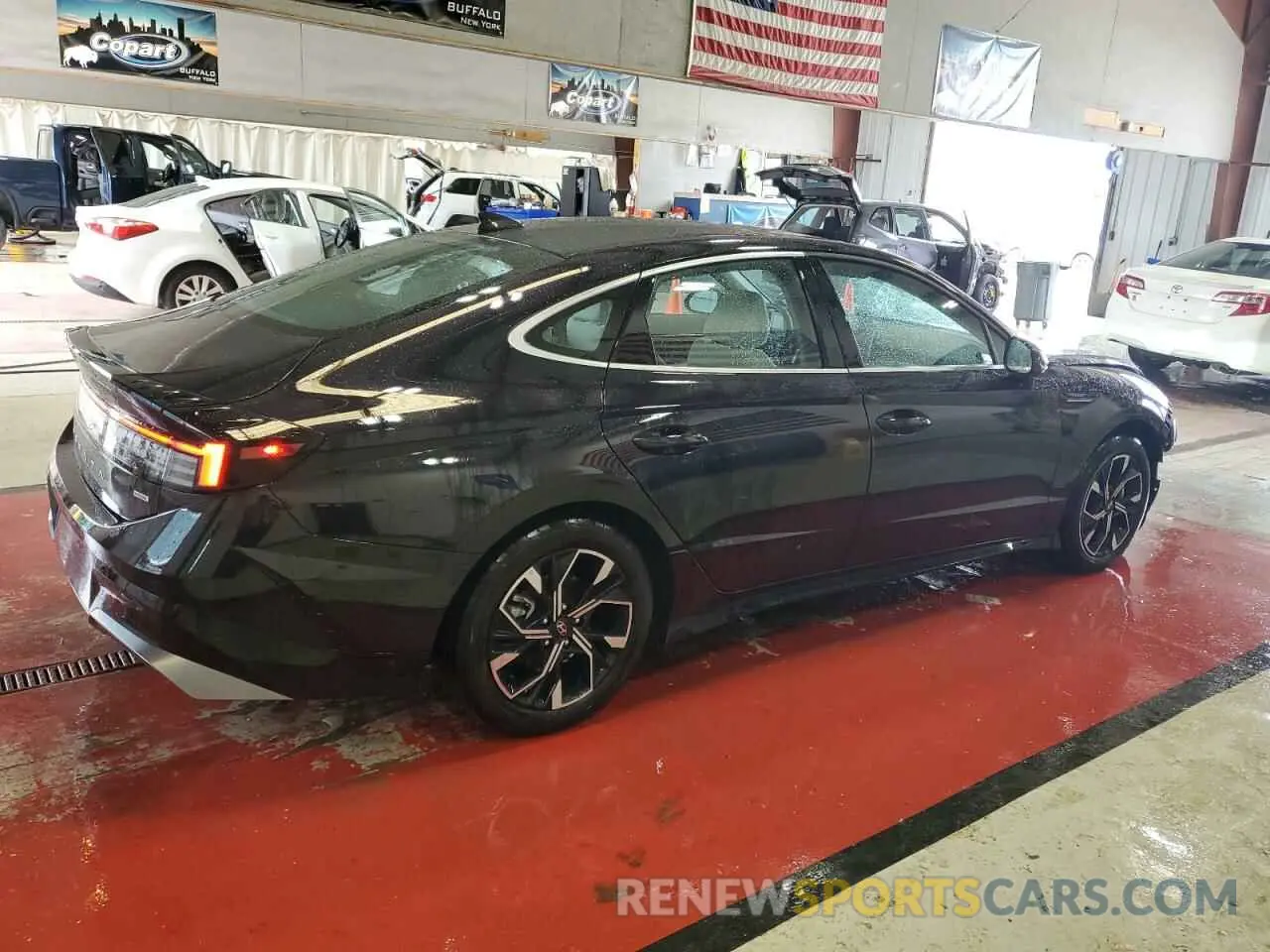 3 fotografías del automóvil dañado KMHL64JA8RA385790 HYUNDAI SONATA 2024