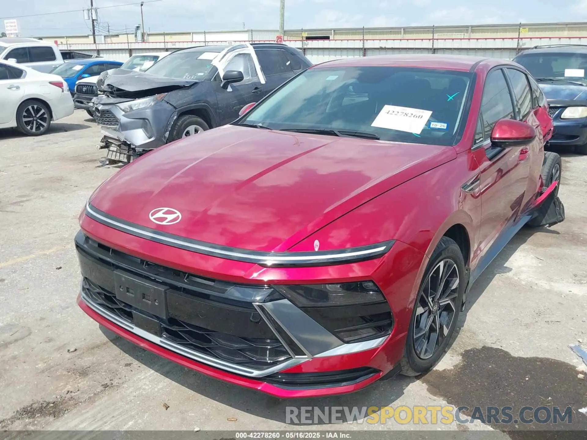 2 fotografías del automóvil dañado KMHL64JA8RA404354 HYUNDAI SONATA 2024