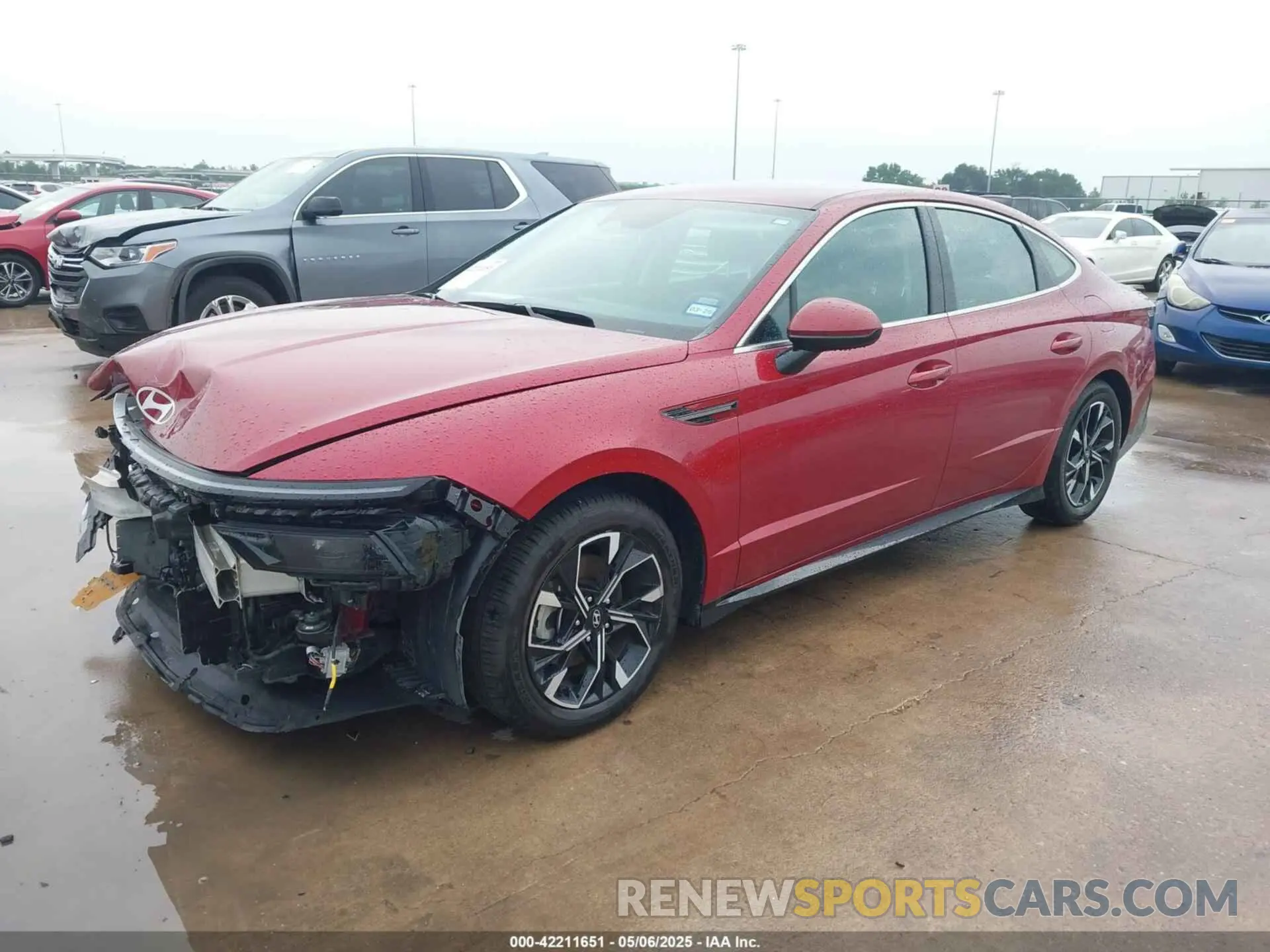2 fotografías del automóvil dañado KMHL64JA9RA379626 HYUNDAI SONATA 2024