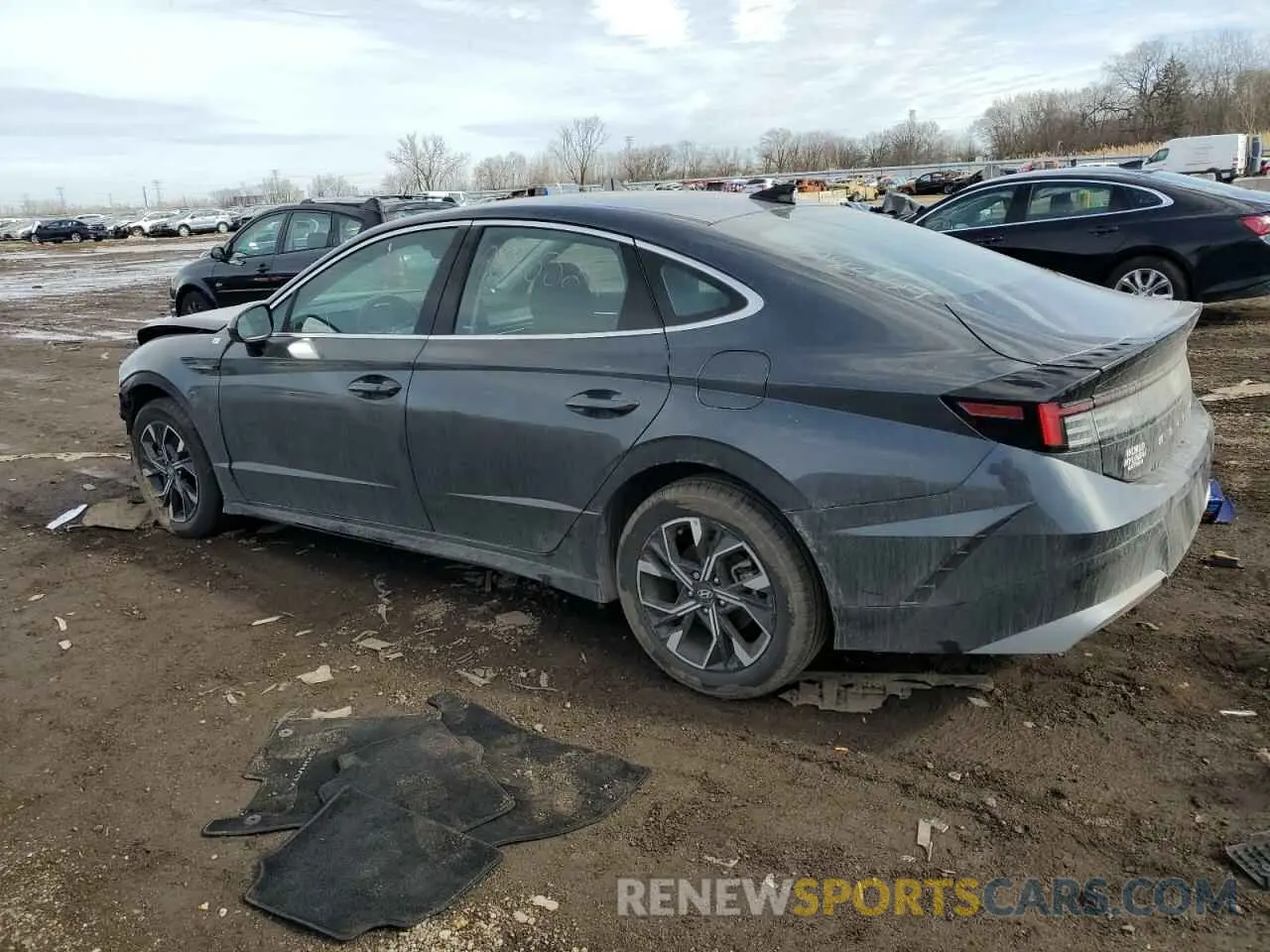 2 fotografías del automóvil dañado KMHL64JAXRA379814 HYUNDAI SONATA 2024