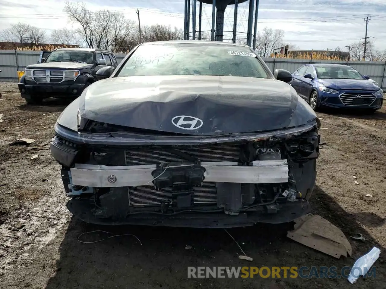 5 fotografías del automóvil dañado KMHL64JAXRA379814 HYUNDAI SONATA 2024