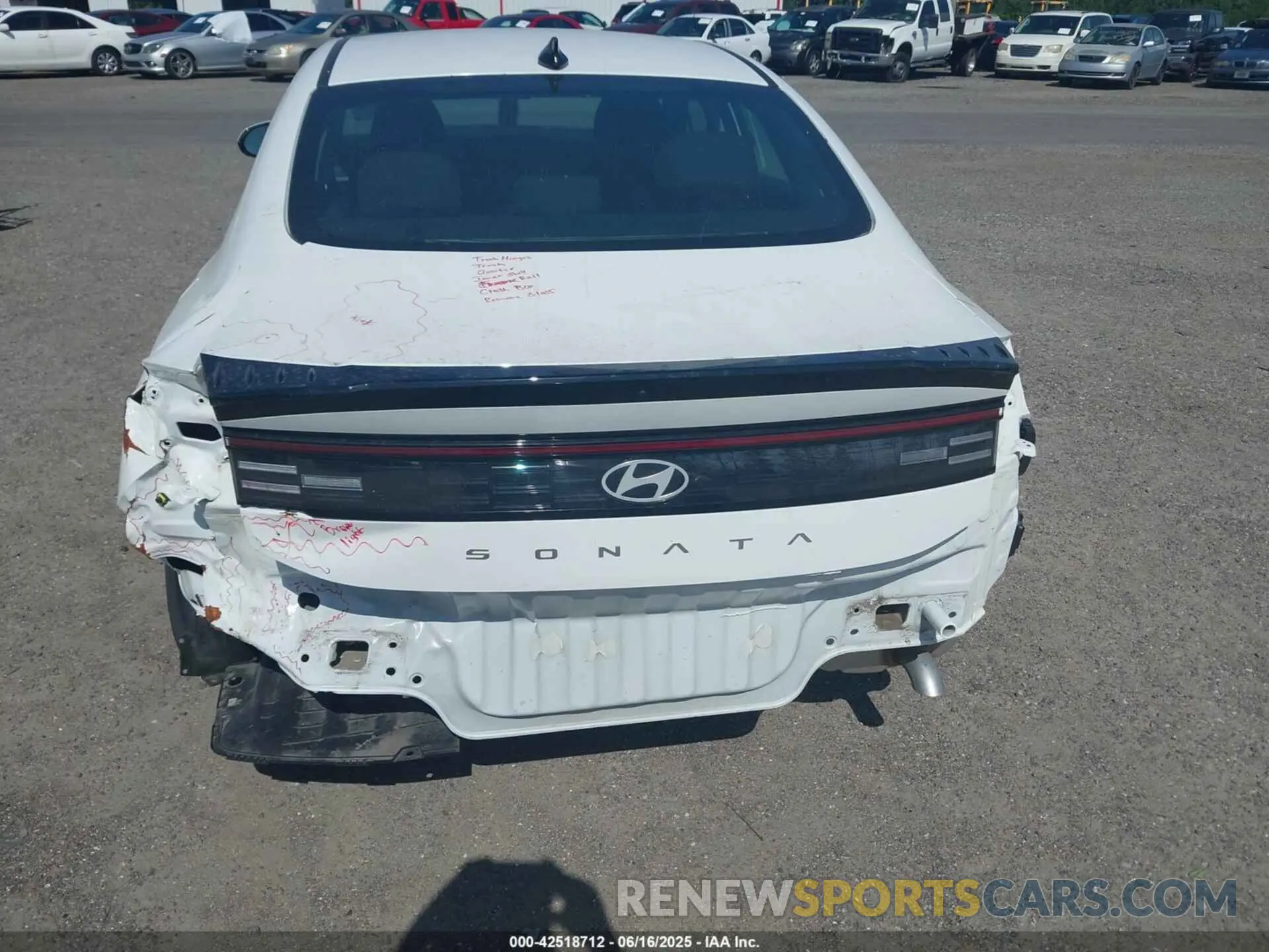 6 fotografías del automóvil dañado KMHL64JAXRA387038 HYUNDAI SONATA 2024
