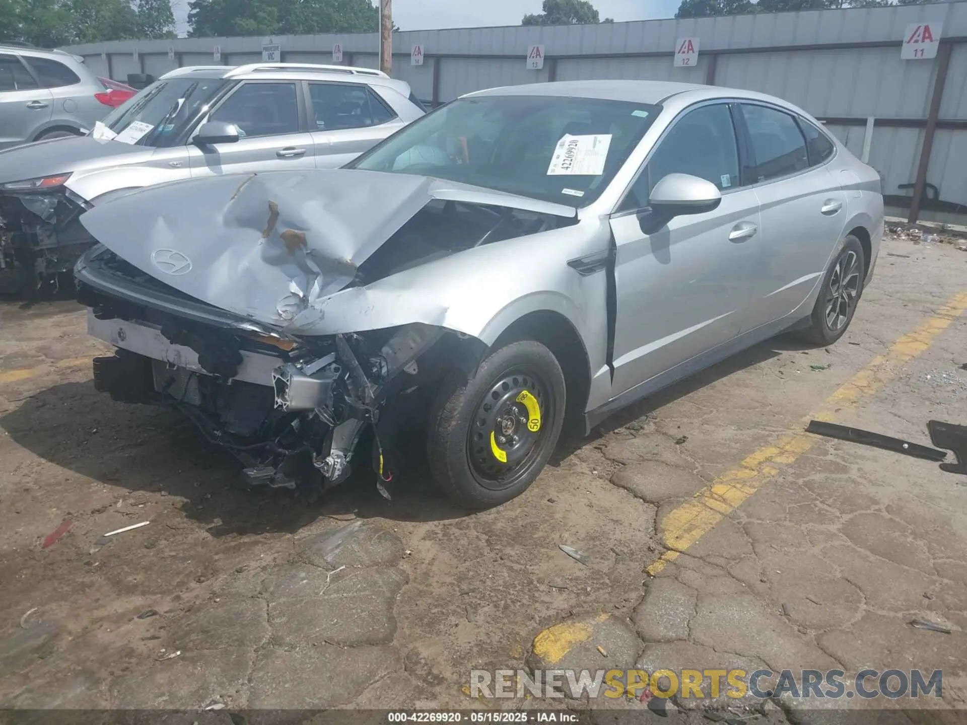 2 fotografías del automóvil dañado KMHL64JAXRA391963 HYUNDAI SONATA 2024