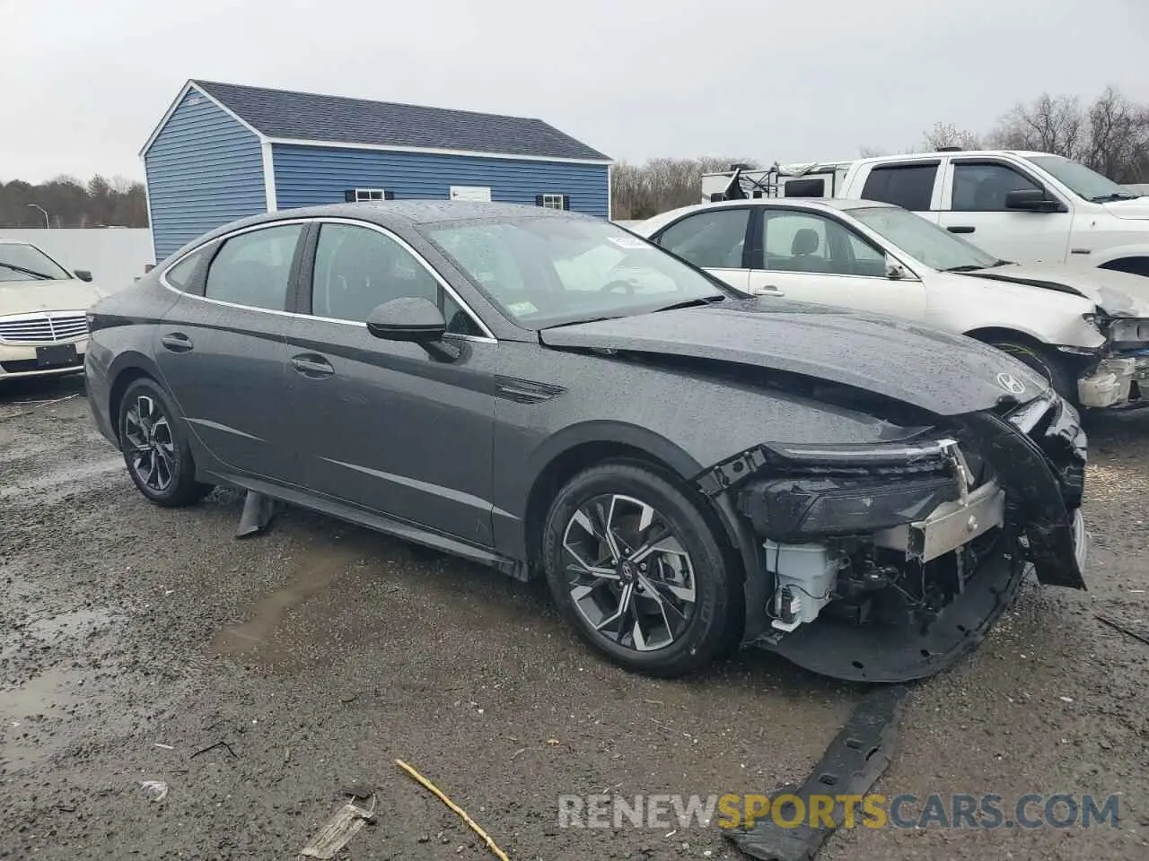 4 fotografías del automóvil dañado KMHL64JAXRA411581 HYUNDAI SONATA 2024