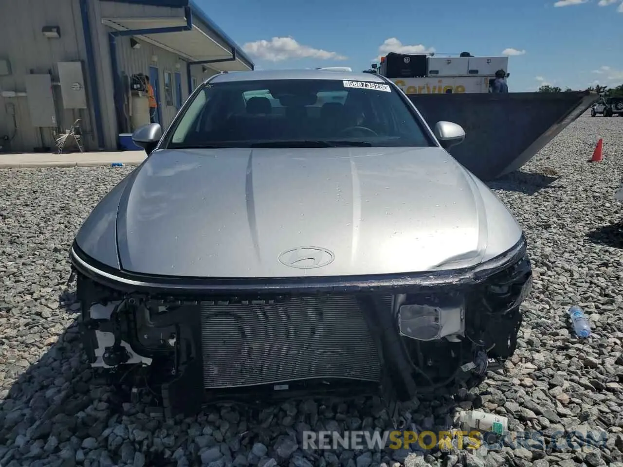 5 fotografías del automóvil dañado KMHL64JA2SA443625 HYUNDAI SONATA 2025