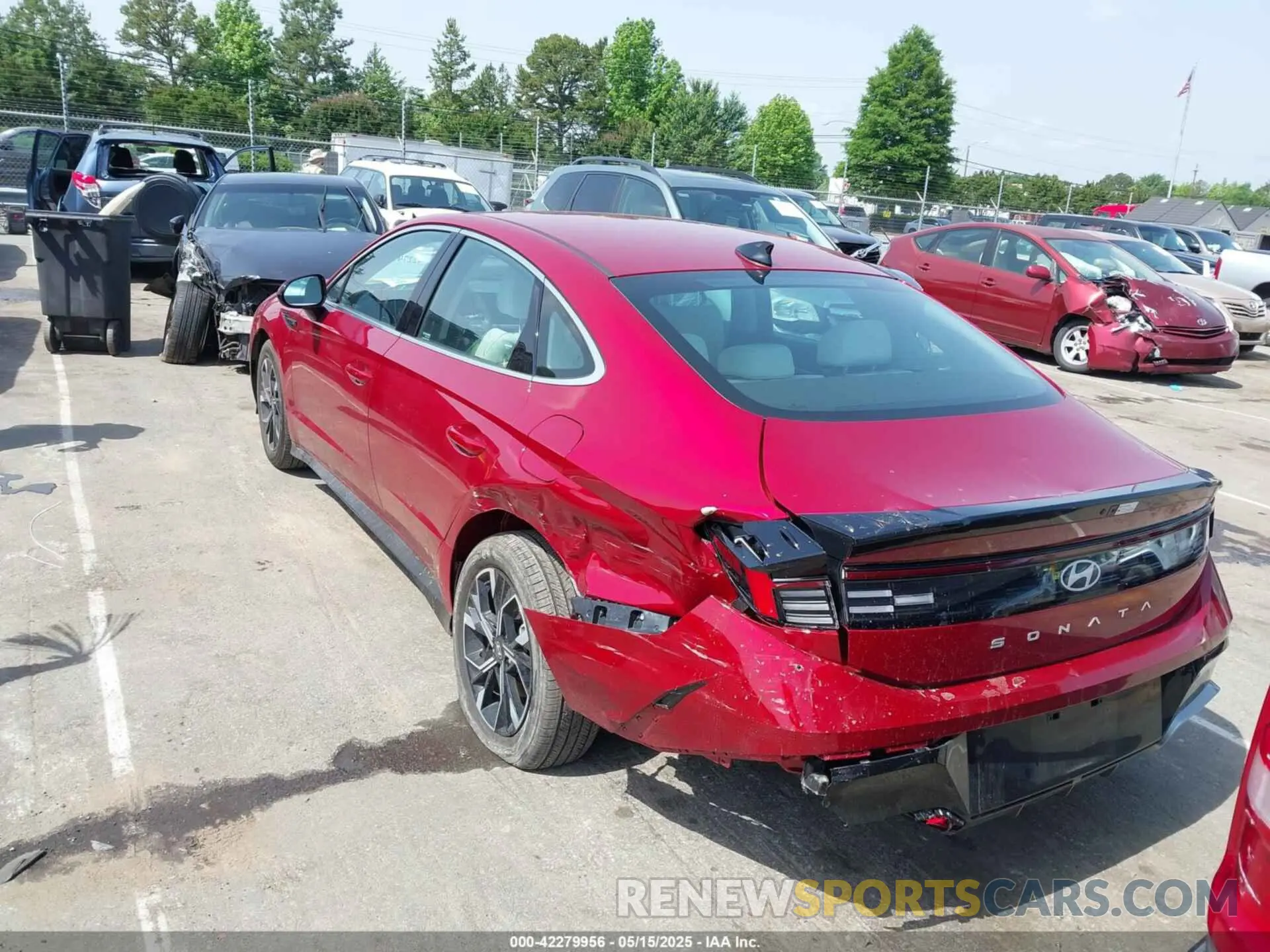3 fotografías del automóvil dañado KMHL64JA6SA451663 HYUNDAI SONATA 2025