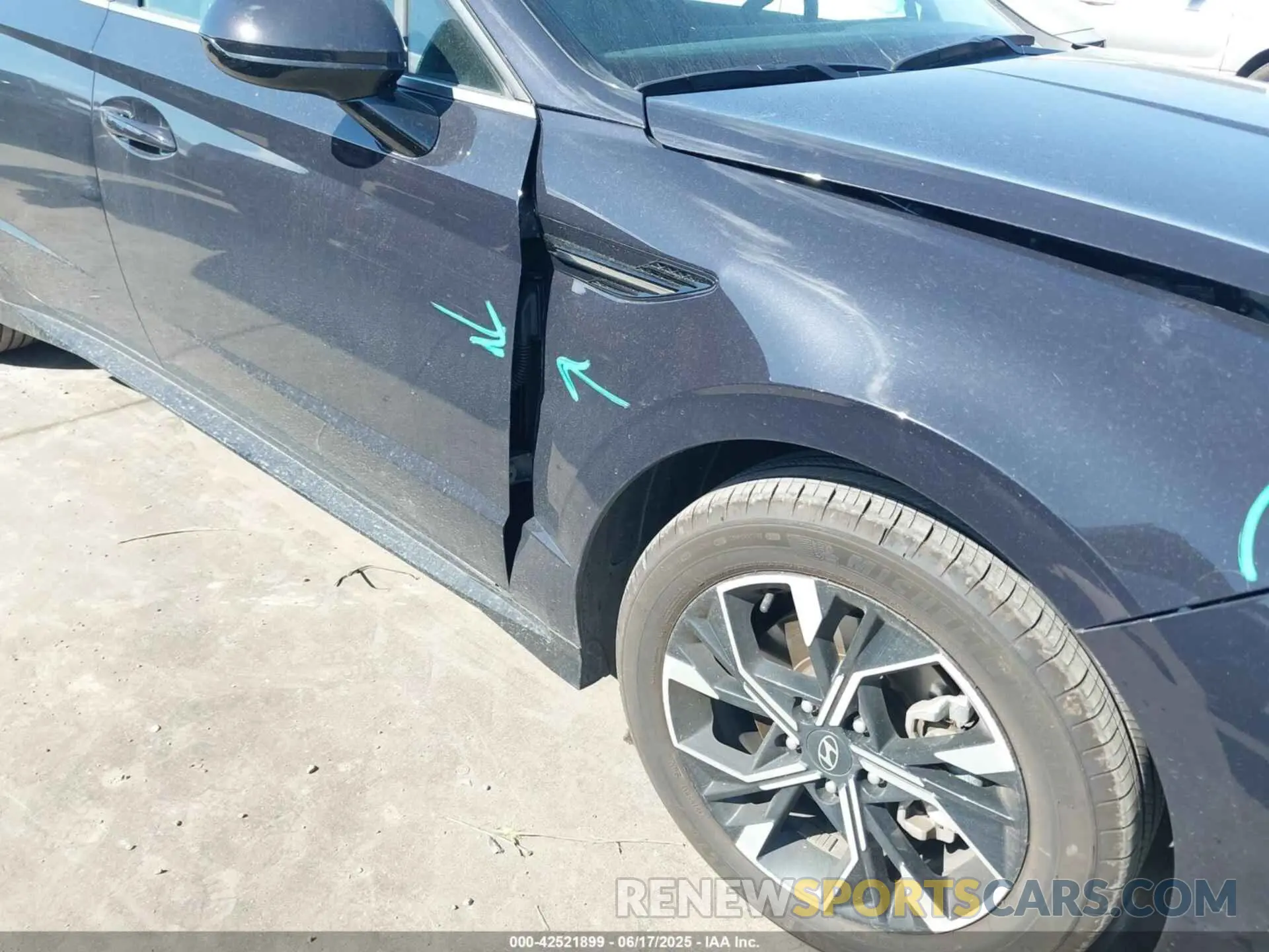 6 fotografías del automóvil dañado KMHL64JA8SA438543 HYUNDAI SONATA 2025