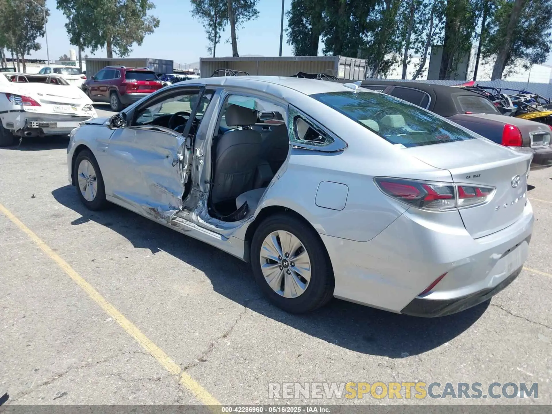 3 fotografías del automóvil dañado KMHE24L31KA091656 HYUNDAI SONATA HYBRID 2019
