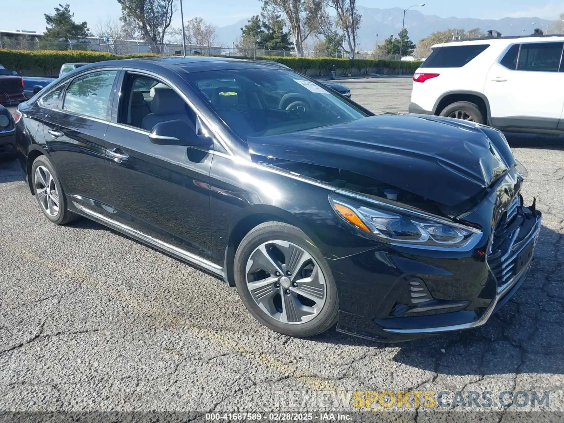 1 fotografías del automóvil dañado KMHE34L3XKA088011 HYUNDAI SONATA HYBRID 2019