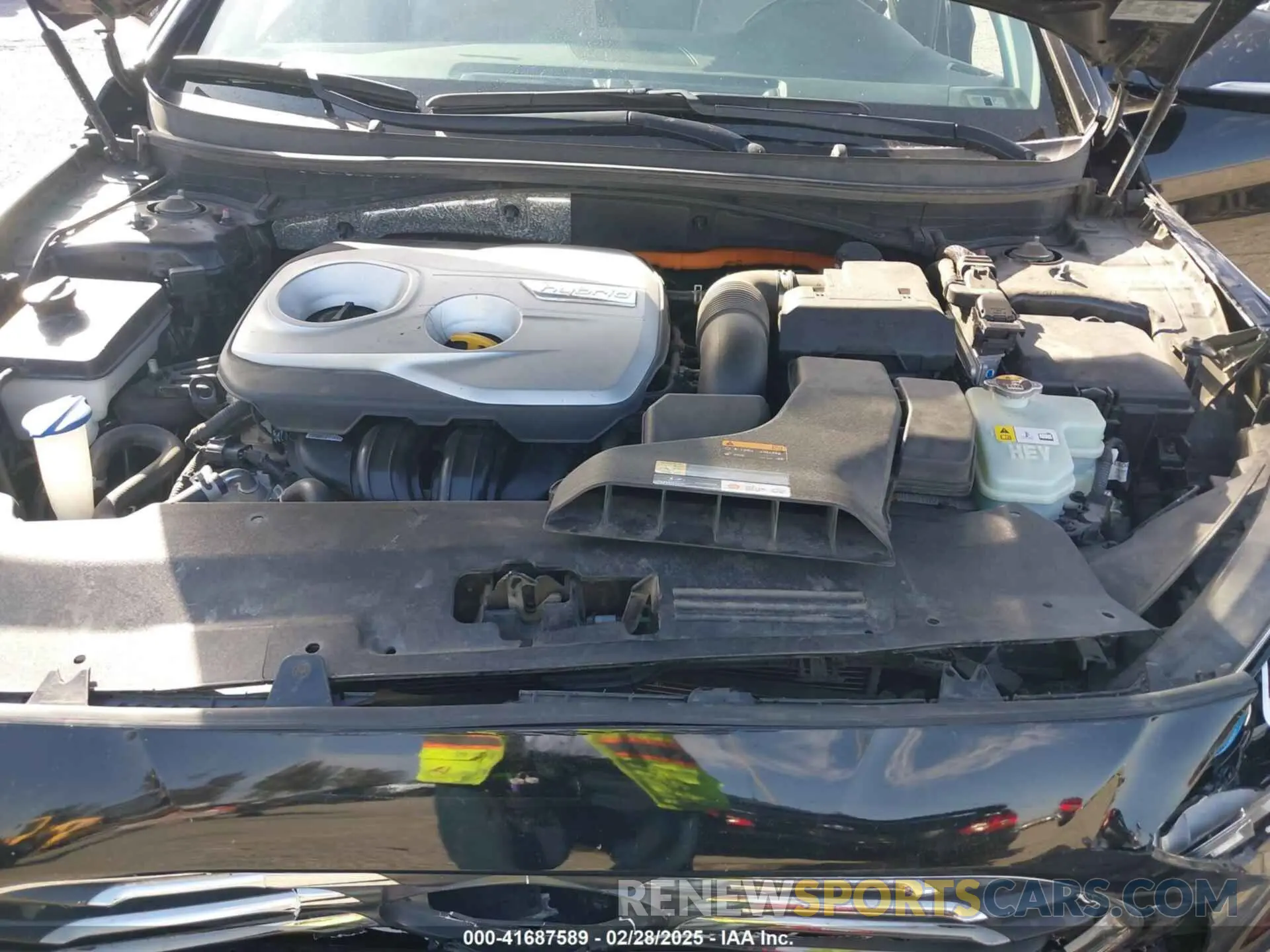 10 fotografías del automóvil dañado KMHE34L3XKA088011 HYUNDAI SONATA HYBRID 2019