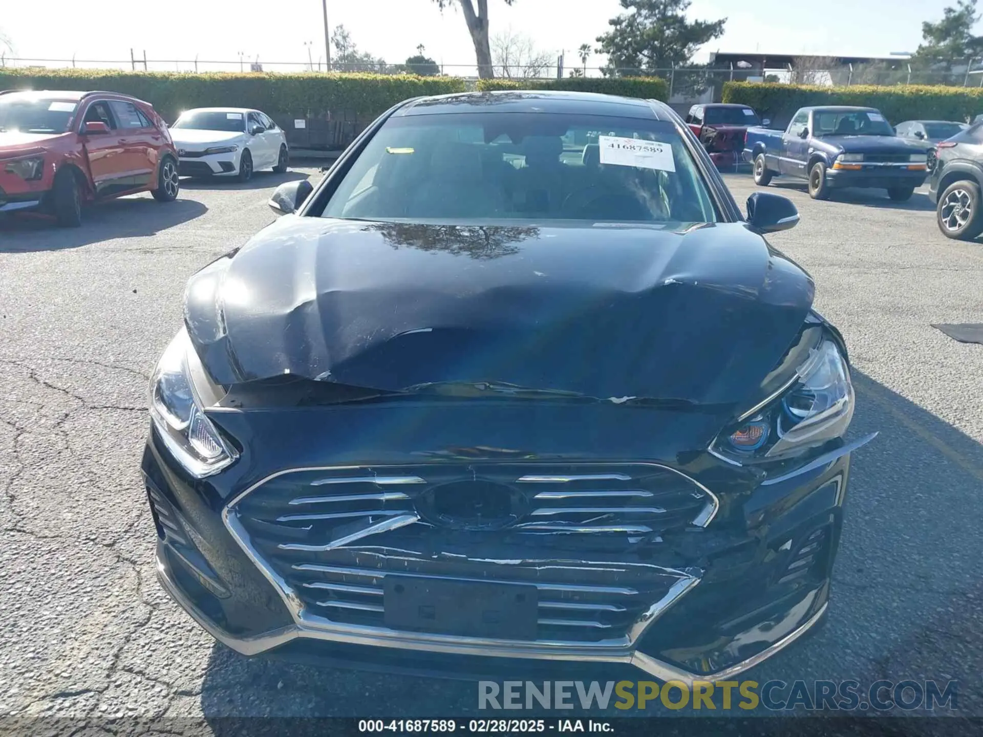 12 fotografías del automóvil dañado KMHE34L3XKA088011 HYUNDAI SONATA HYBRID 2019