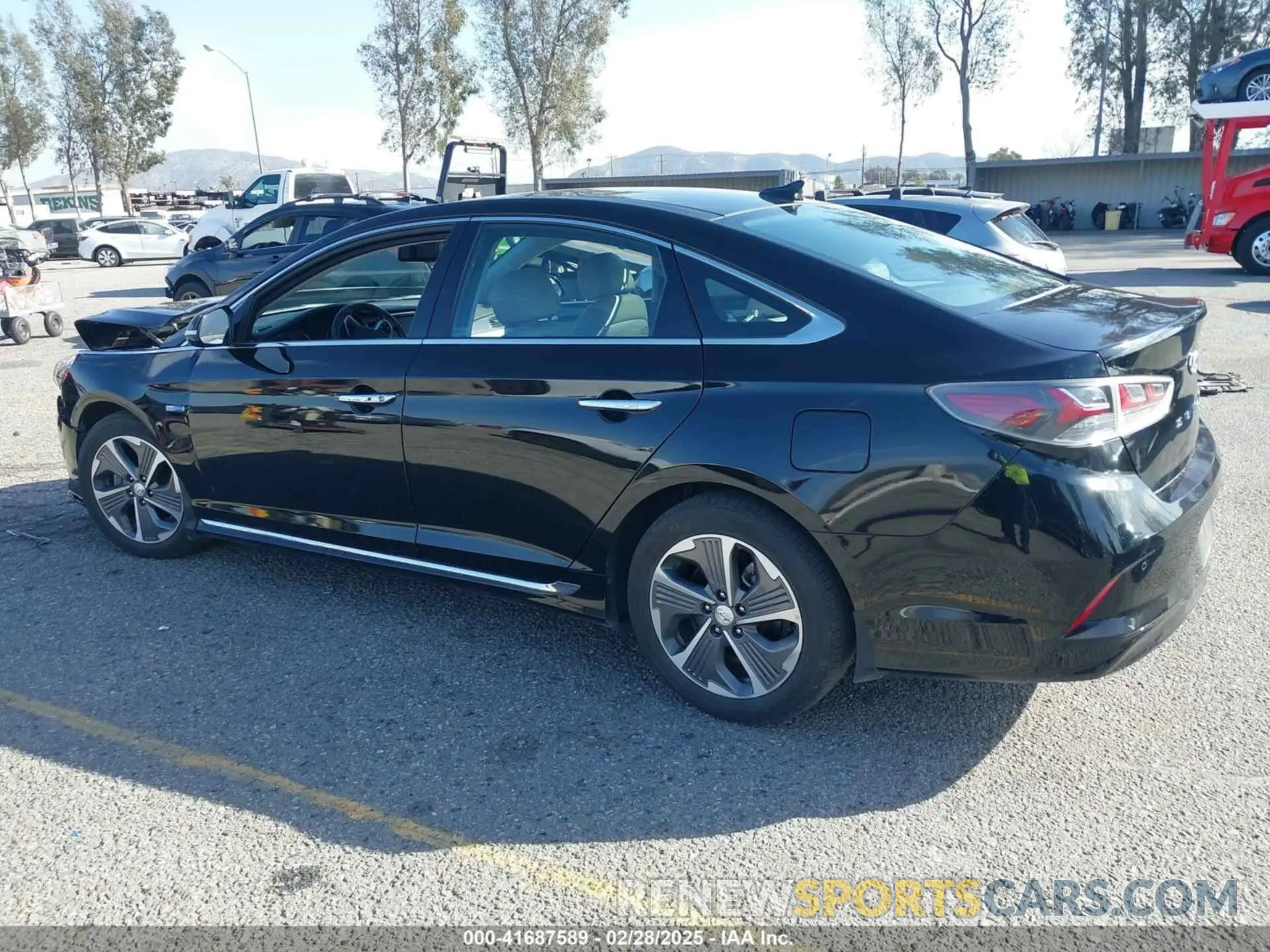 14 fotografías del automóvil dañado KMHE34L3XKA088011 HYUNDAI SONATA HYBRID 2019