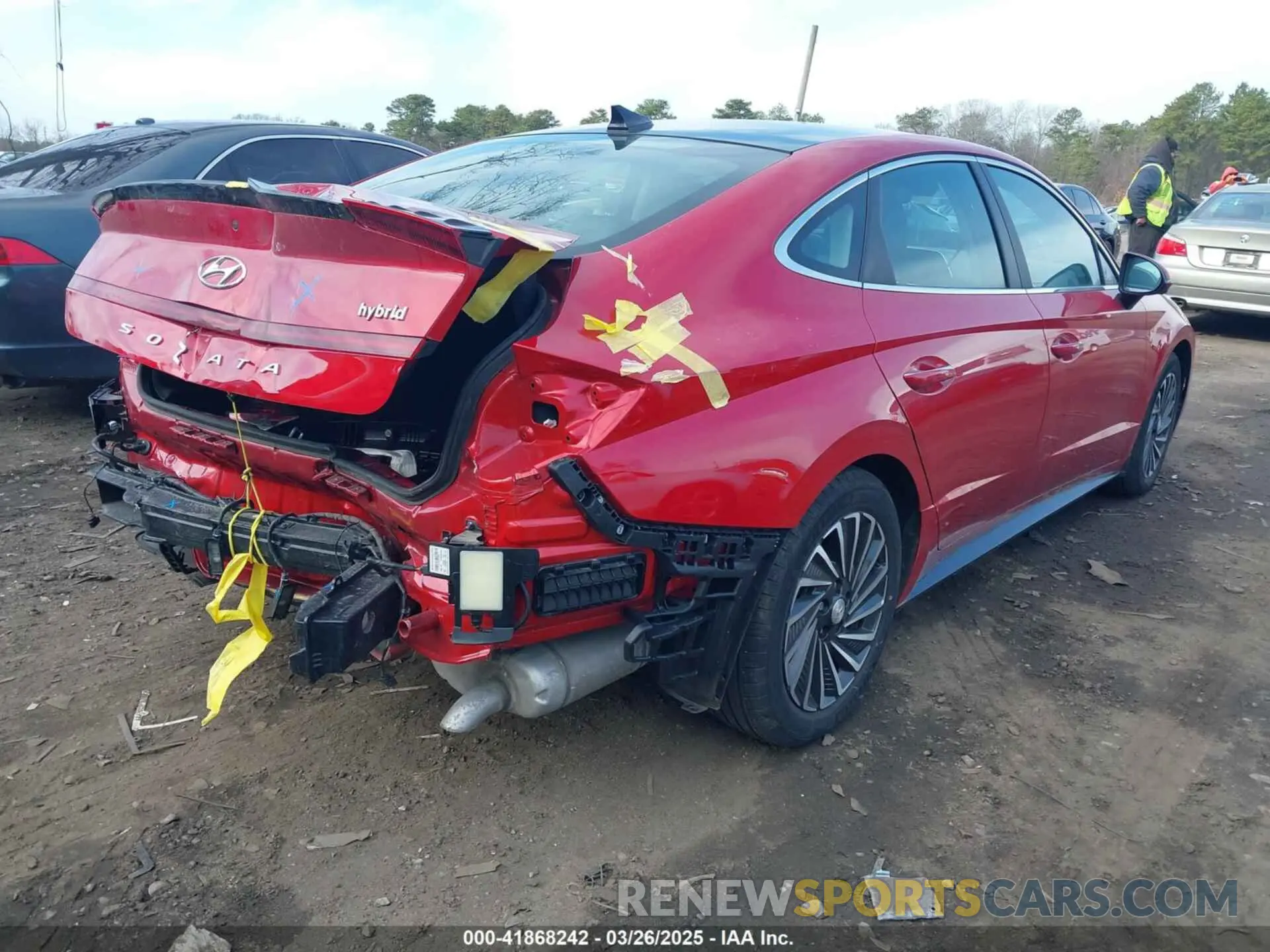 4 fotografías del automóvil dañado KMHL54JJ3LA010903 HYUNDAI SONATA HYBRID 2020