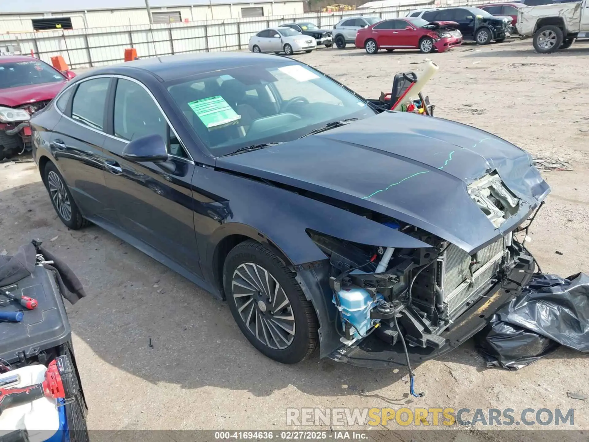 1 fotografías del automóvil dañado KMHL34JJ1NA047165 HYUNDAI SONATA HYBRID 2022