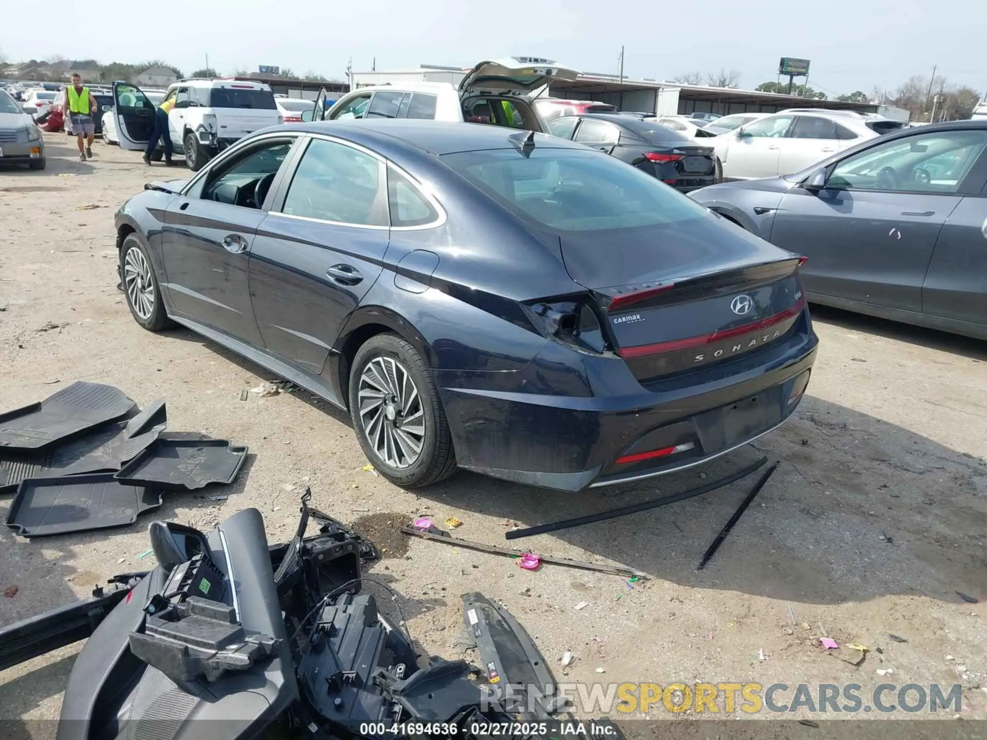 3 fotografías del automóvil dañado KMHL34JJ1NA047165 HYUNDAI SONATA HYBRID 2022