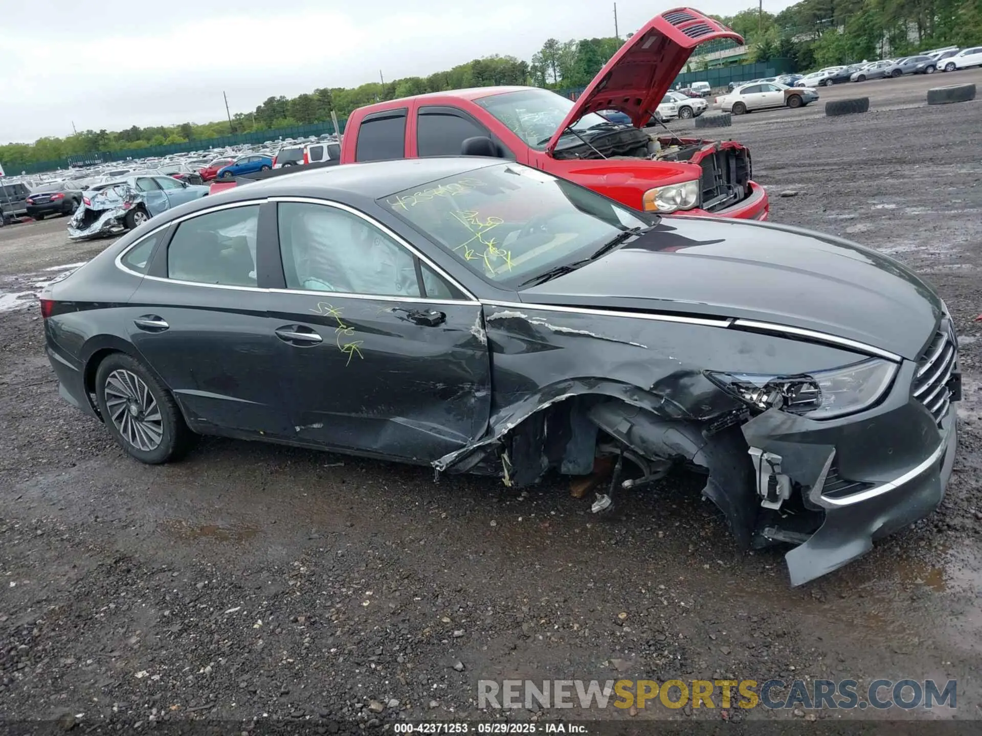 13 fotografías del automóvil dañado KMHL54JJ7NA043115 HYUNDAI SONATA HYBRID 2022