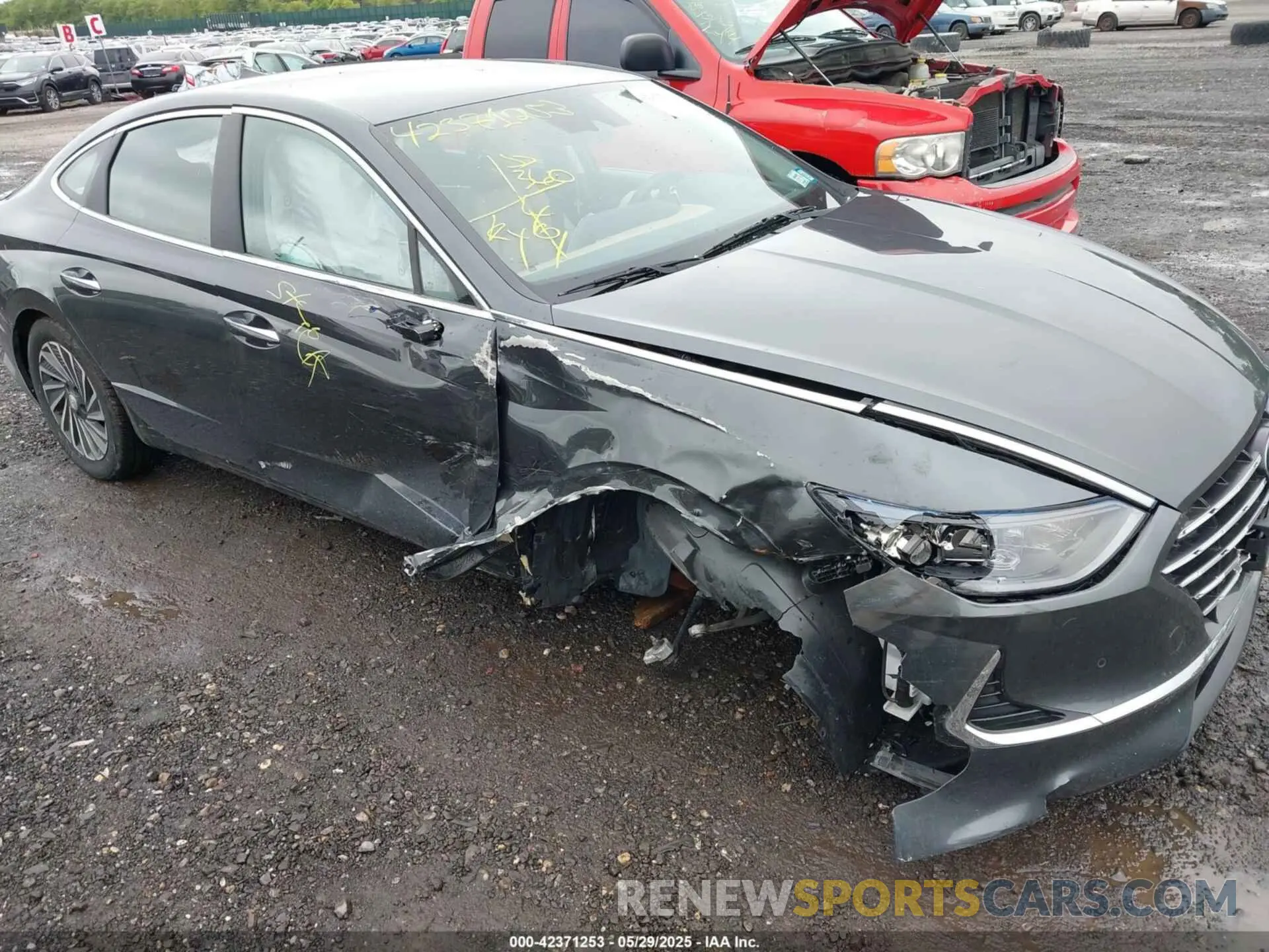 6 fotografías del automóvil dañado KMHL54JJ7NA043115 HYUNDAI SONATA HYBRID 2022