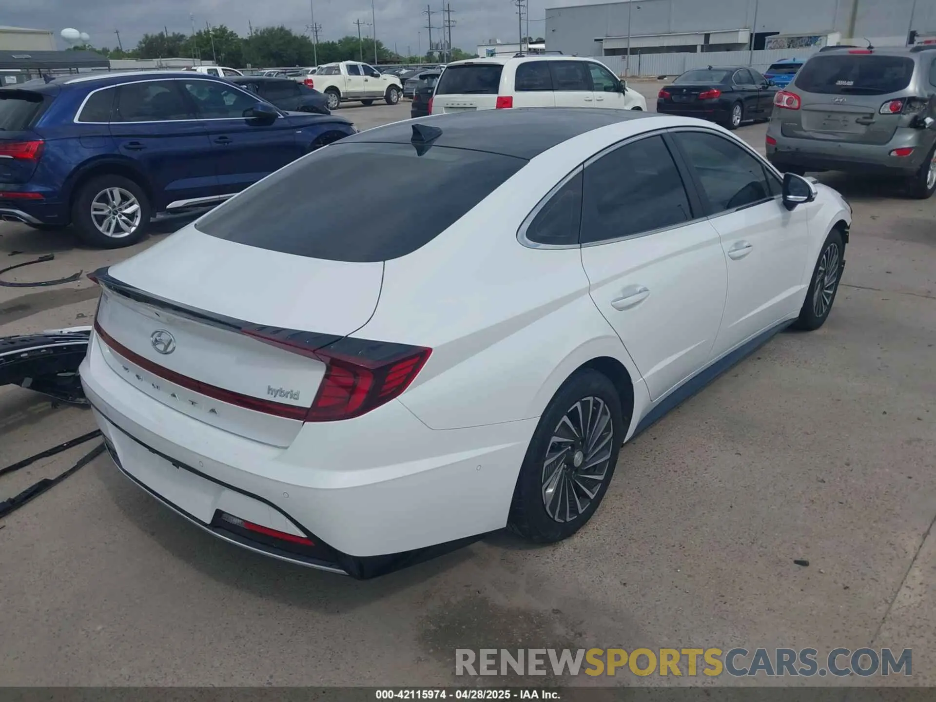 4 fotografías del automóvil dañado KMHL54JJ8NA049246 HYUNDAI SONATA HYBRID 2022