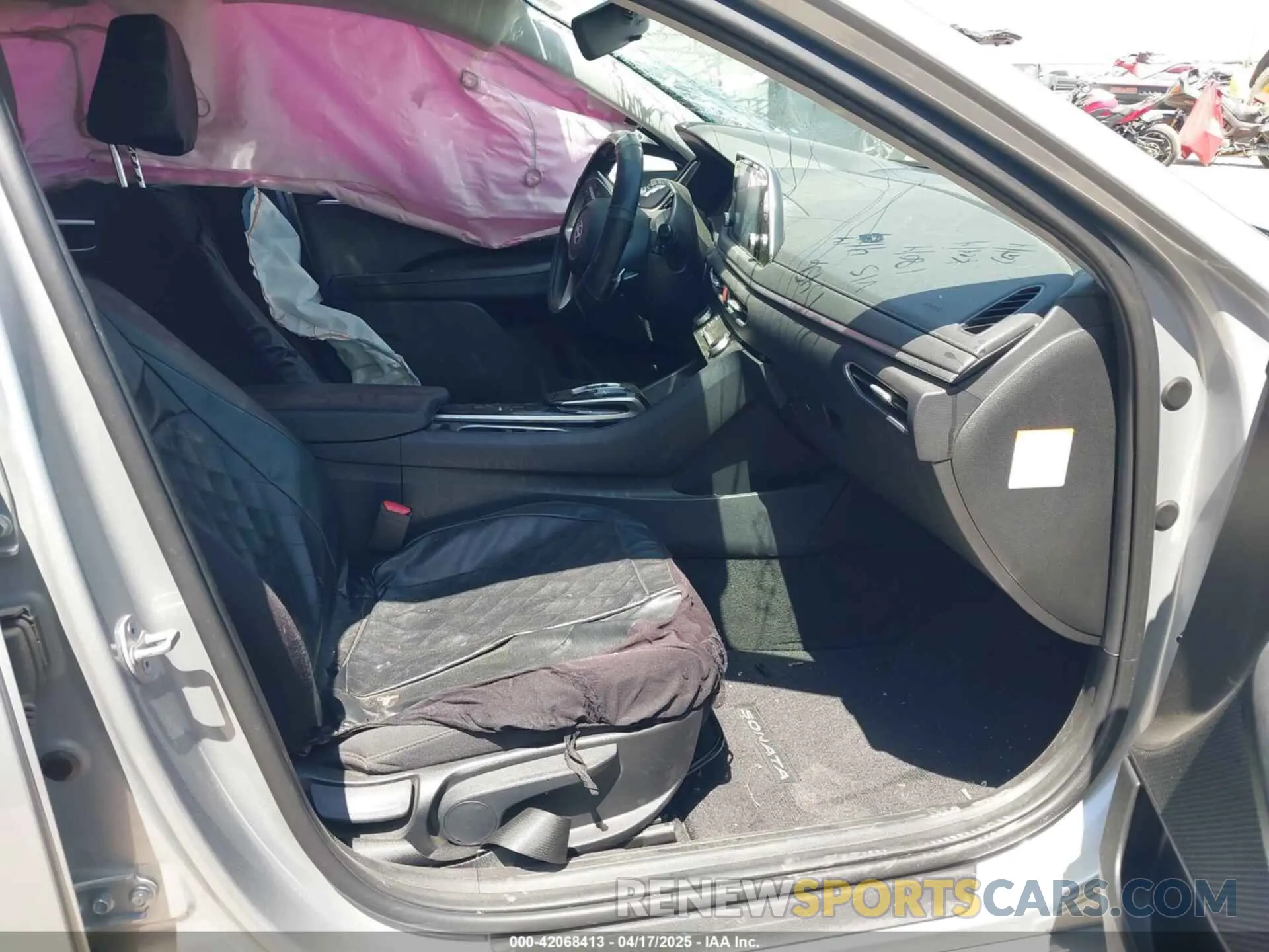 5 fotografías del automóvil dañado KMHL24JJ0PA061953 HYUNDAI SONATA HYBRID 2023