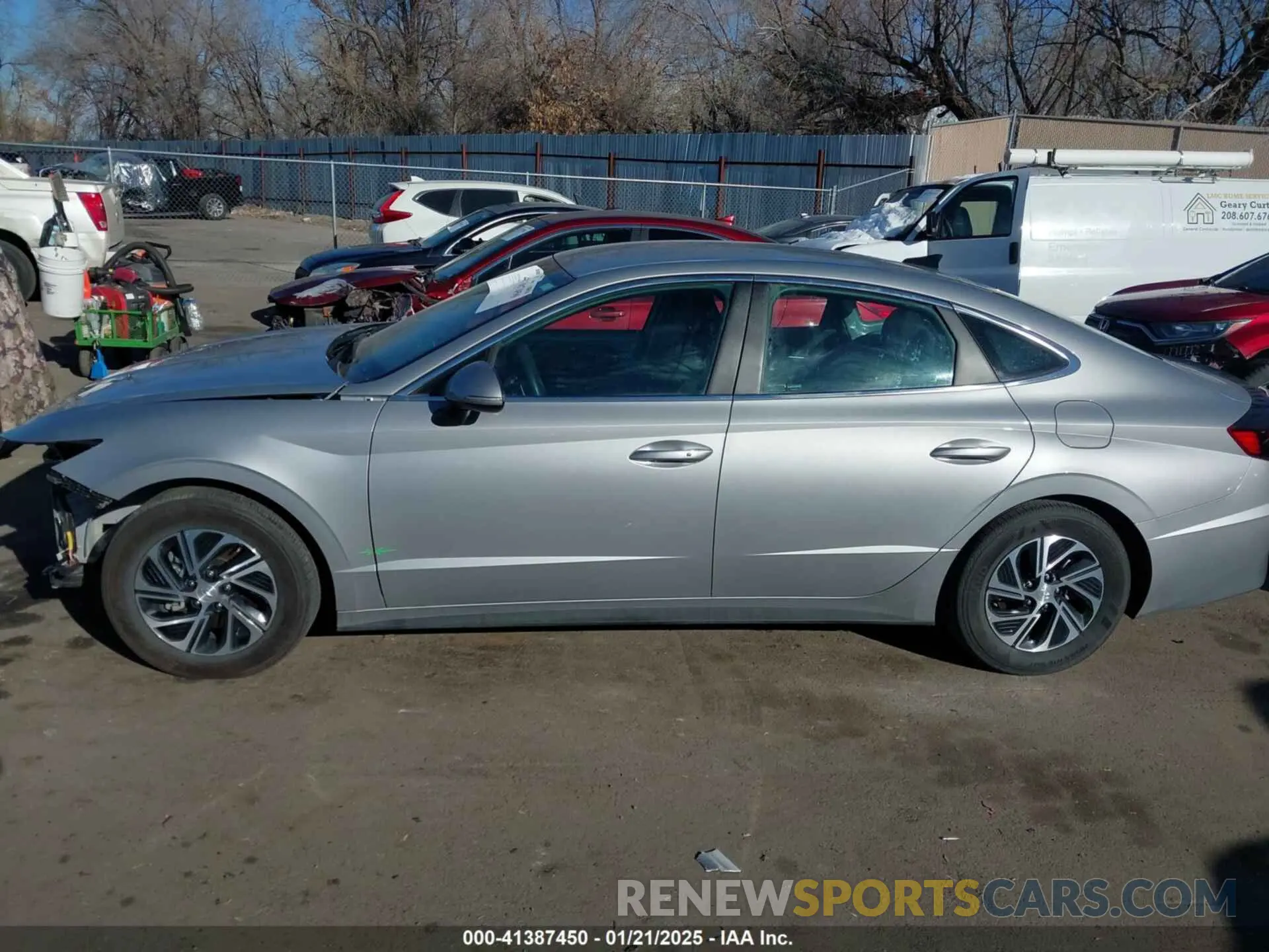 14 fotografías del automóvil dañado KMHL24JJ7PA067569 HYUNDAI SONATA HYBRID 2023