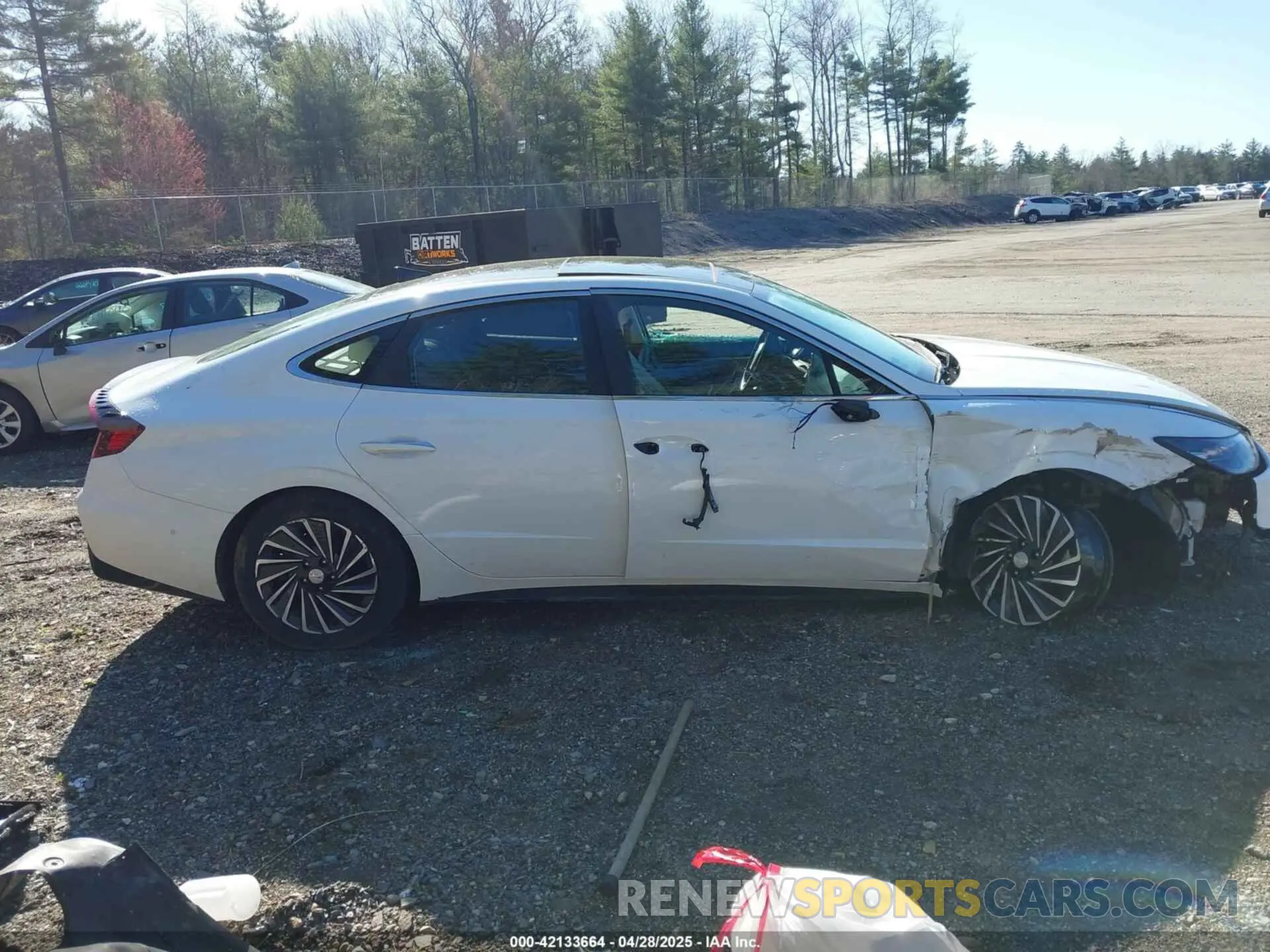 14 fotografías del automóvil dañado KMHL54JJ0PA066013 HYUNDAI SONATA HYBRID 2023