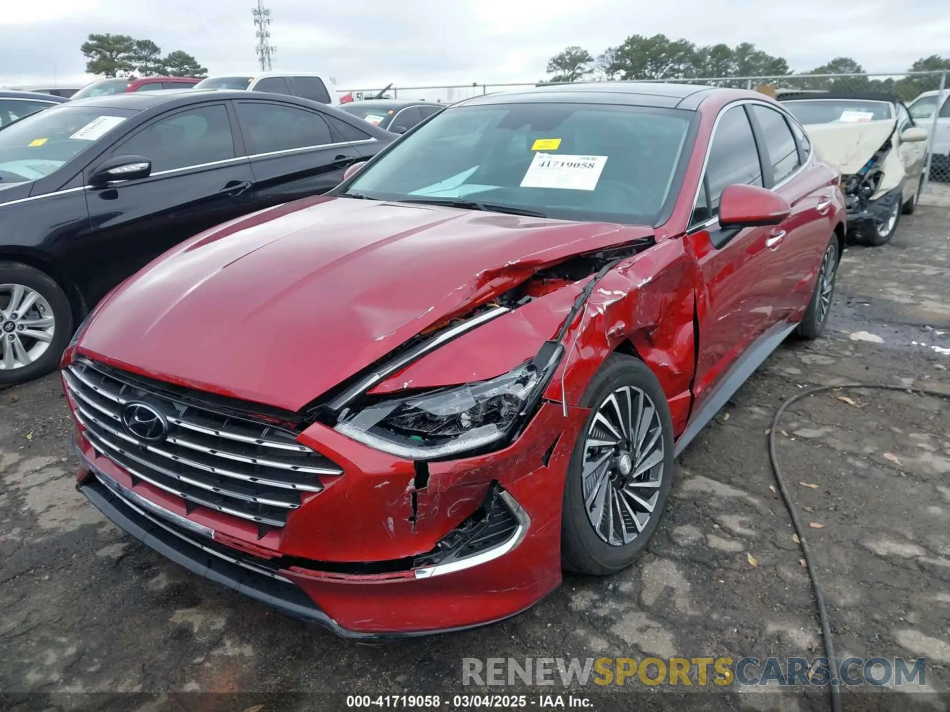 2 fotografías del automóvil dañado KMHL54JJ1PA076534 HYUNDAI SONATA HYBRID 2023