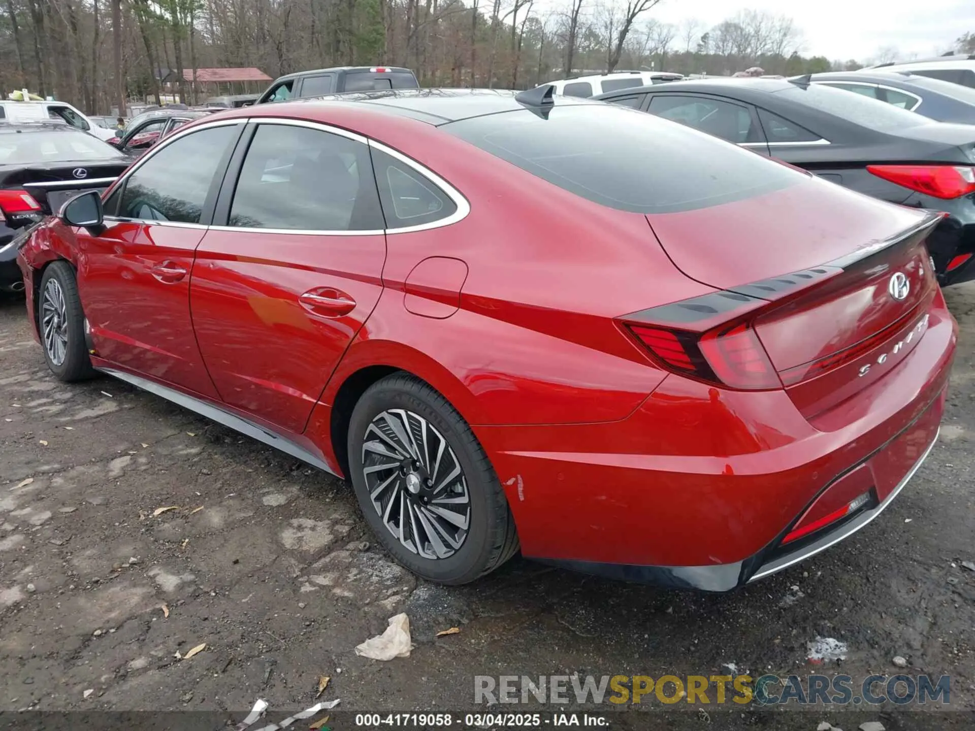 3 fotografías del automóvil dañado KMHL54JJ1PA076534 HYUNDAI SONATA HYBRID 2023