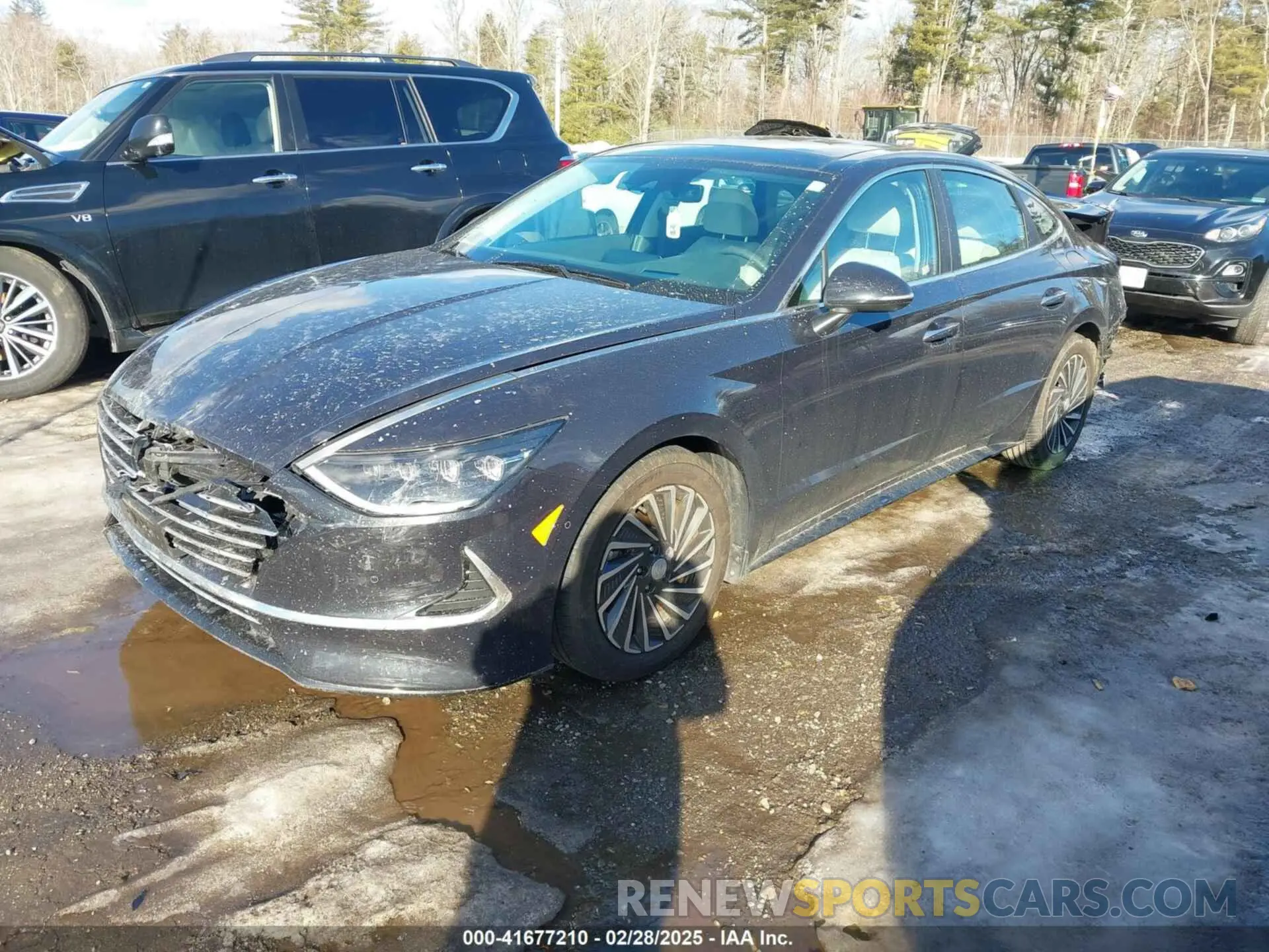 2 fotografías del automóvil dañado KMHL54JJ3PA059279 HYUNDAI SONATA HYBRID 2023
