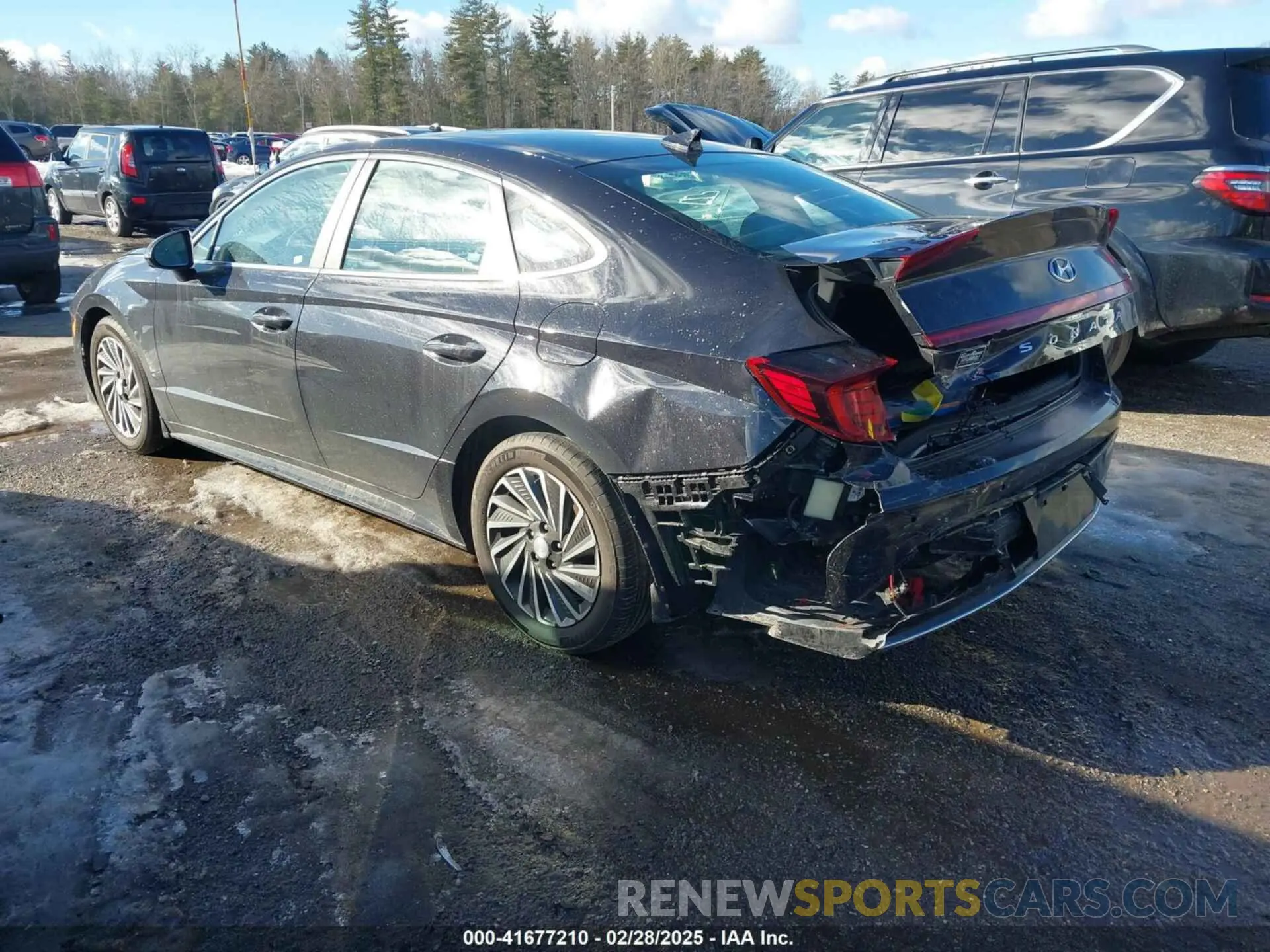 3 fotografías del automóvil dañado KMHL54JJ3PA059279 HYUNDAI SONATA HYBRID 2023