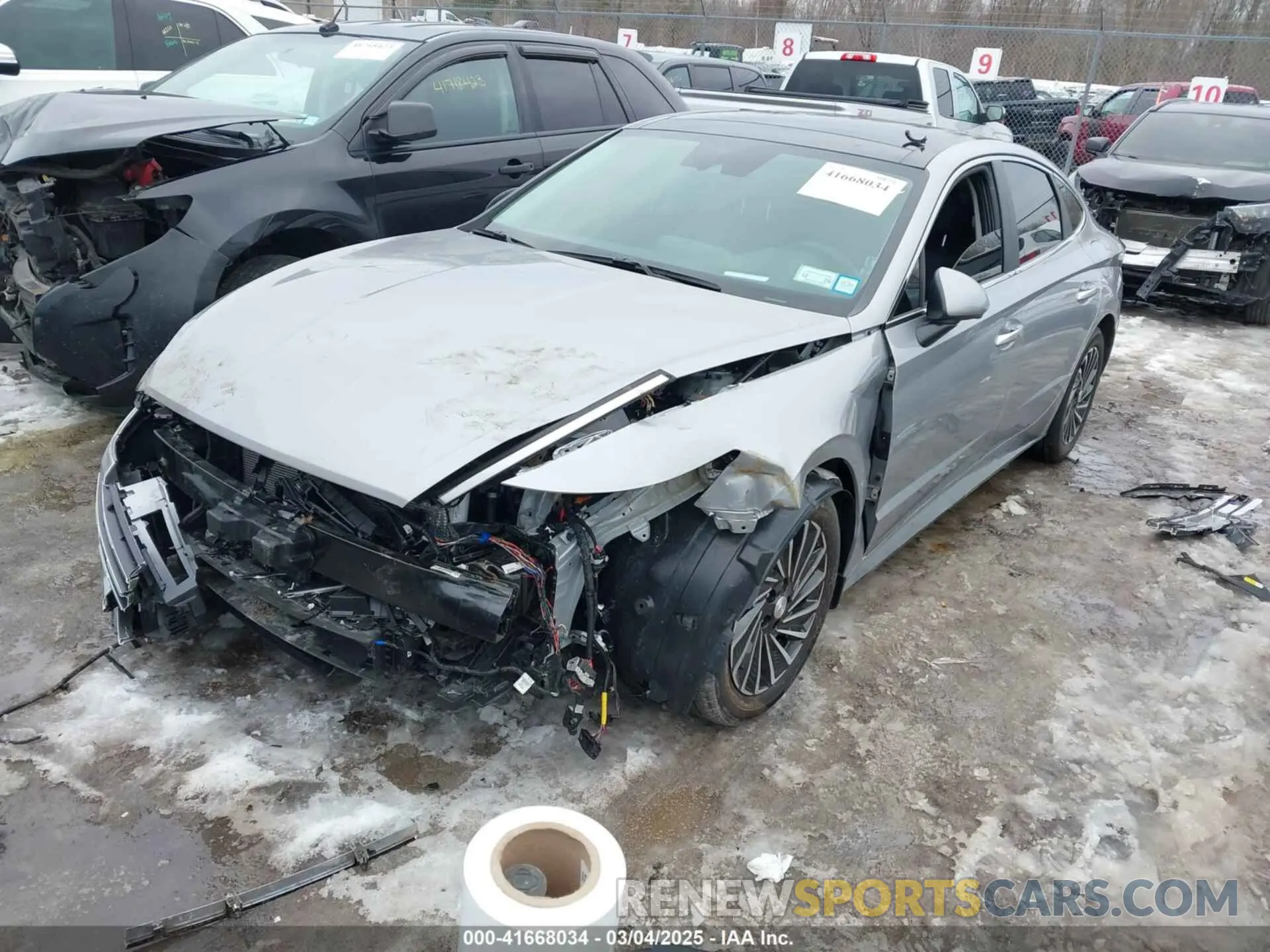 2 fotografías del automóvil dañado KMHL54JJ8PA078278 HYUNDAI SONATA HYBRID 2023
